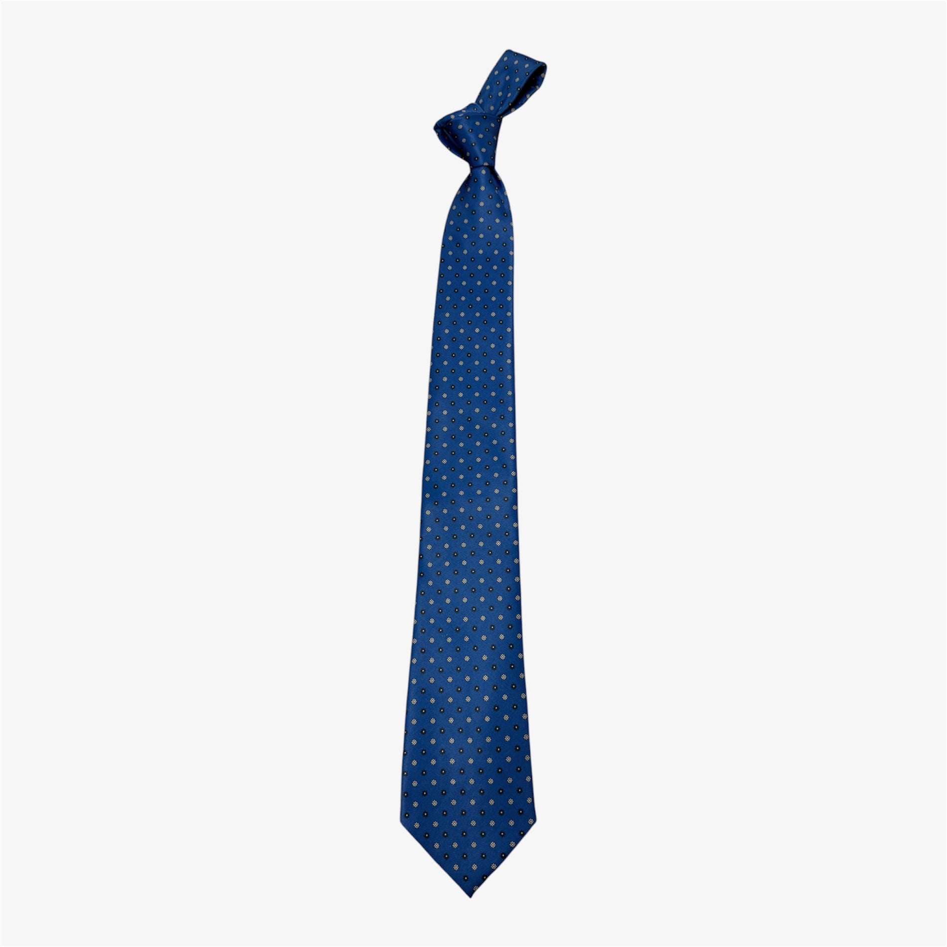 Cravatta Fondo Blu Royal 01