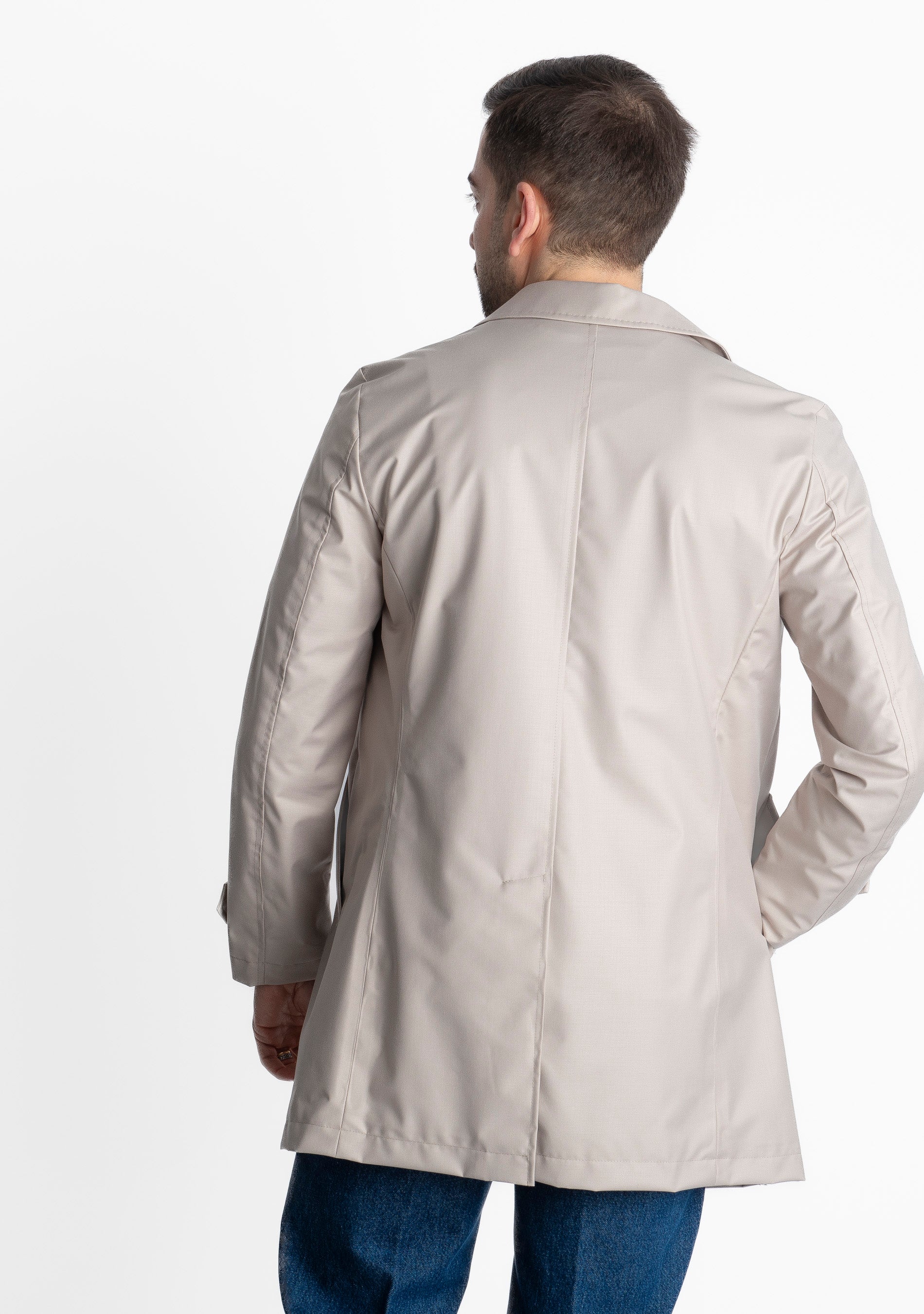 Trench Uomo No Stiro Beige