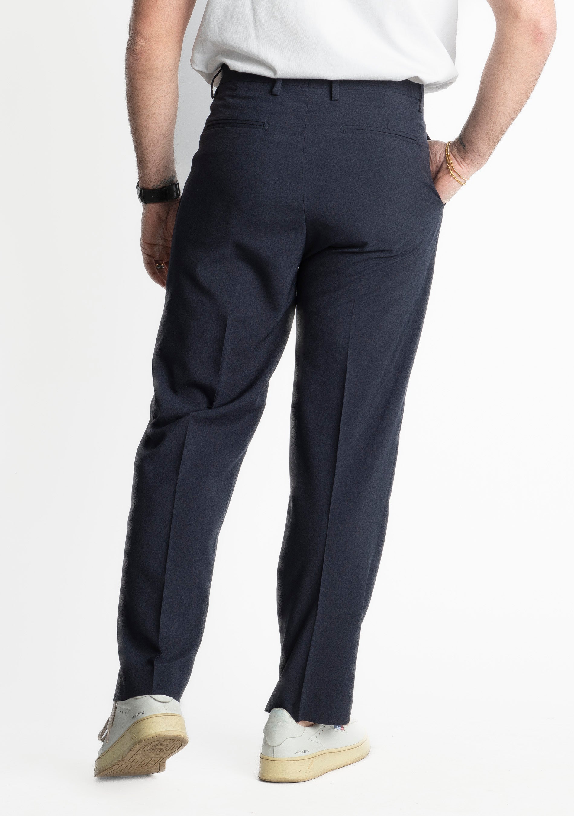 Pantalone Fondo Ampio TO8015 Blu Notte