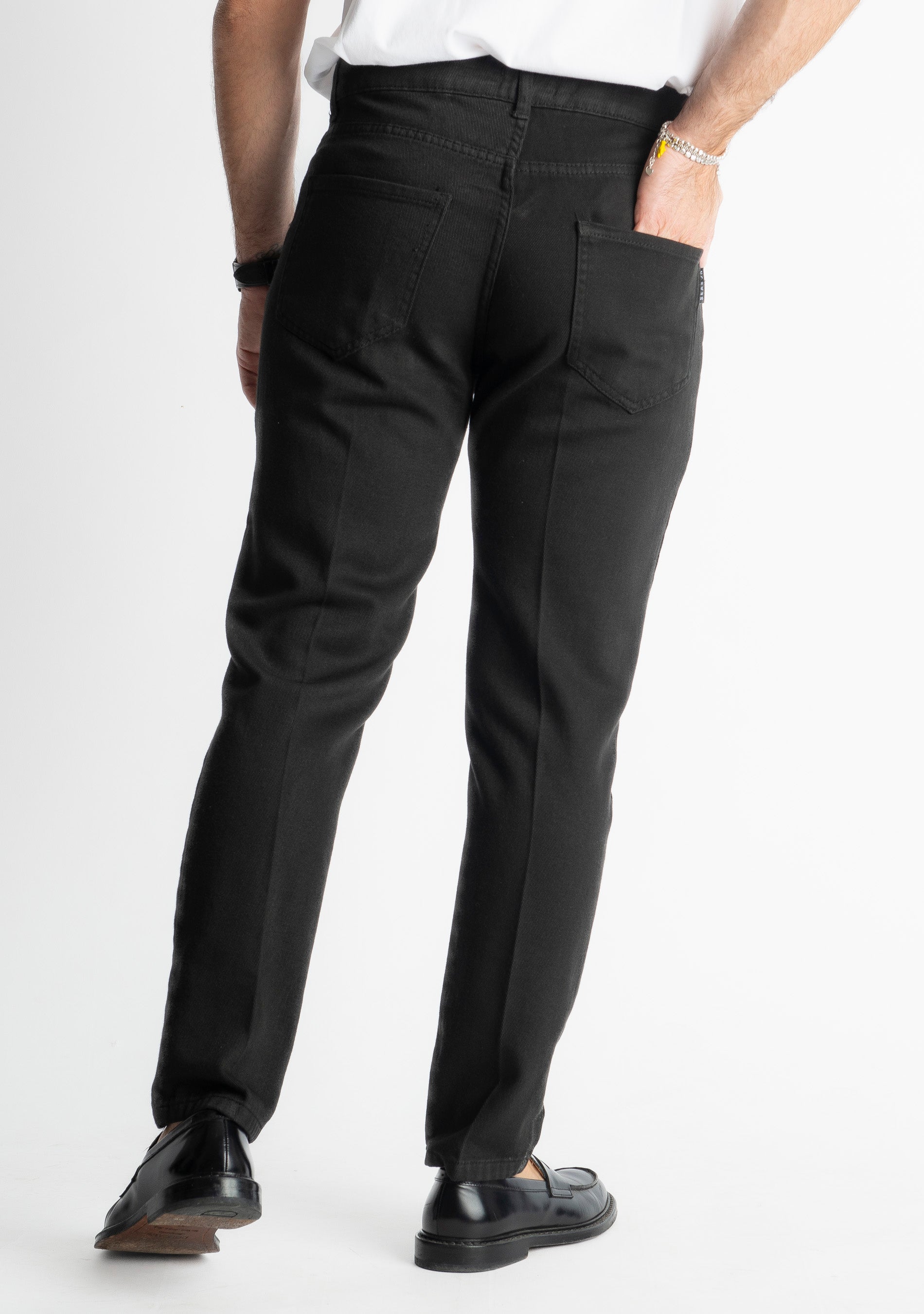 Pantalone Cinque Tasche Nero