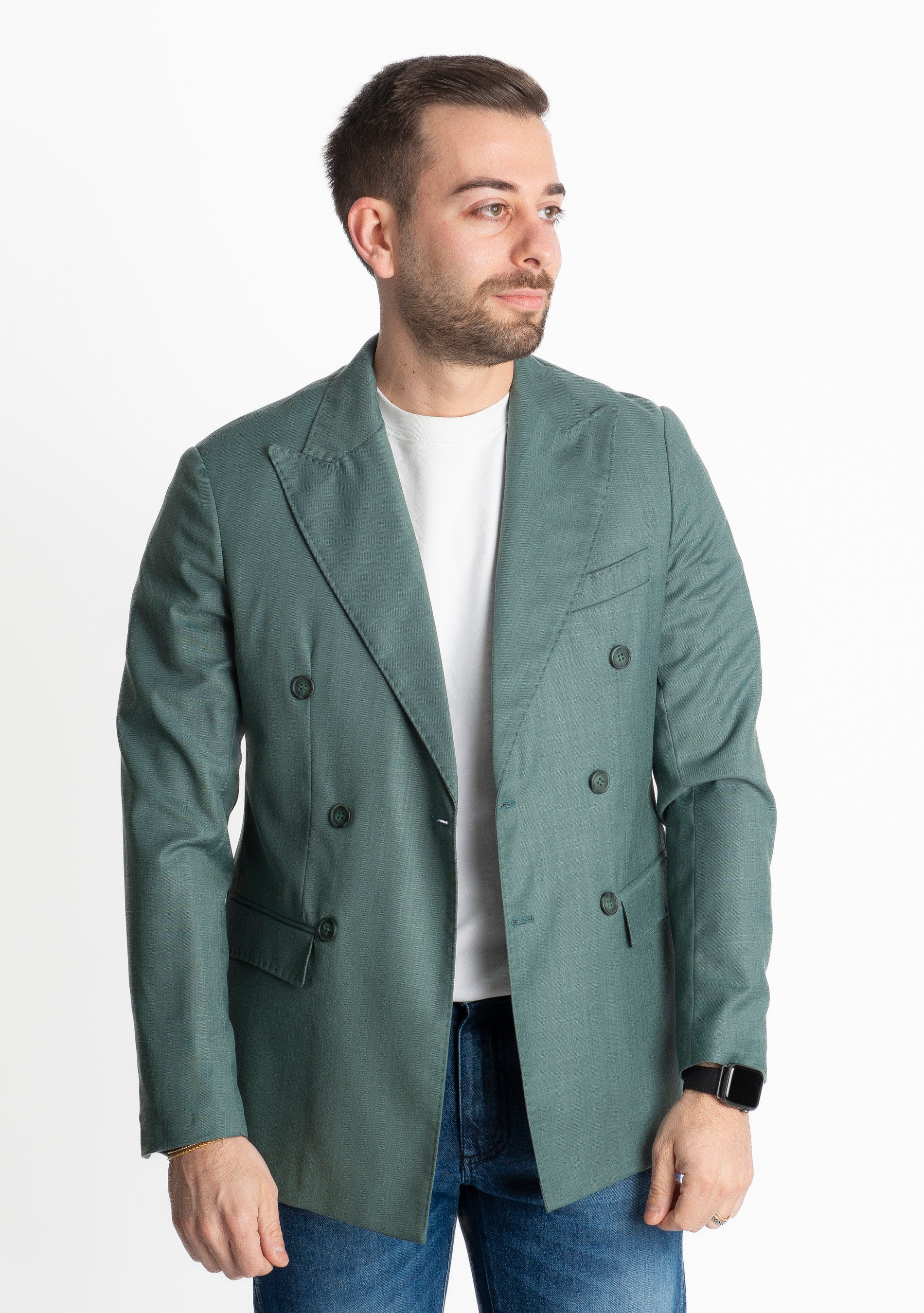 Giacca Doppio Petto Milano Verde