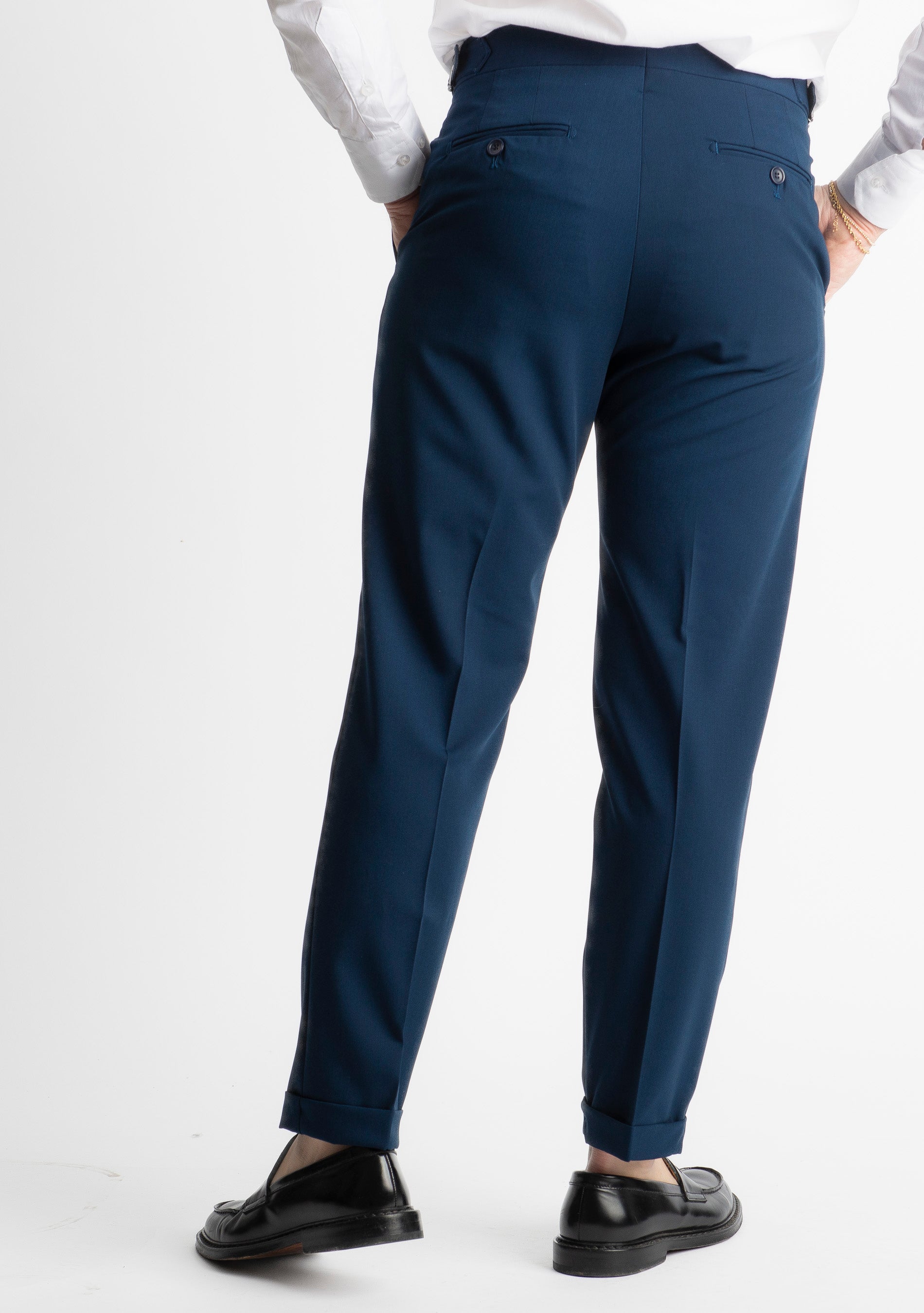 Pantalone Miller Doppia Fibbia Blu Navy