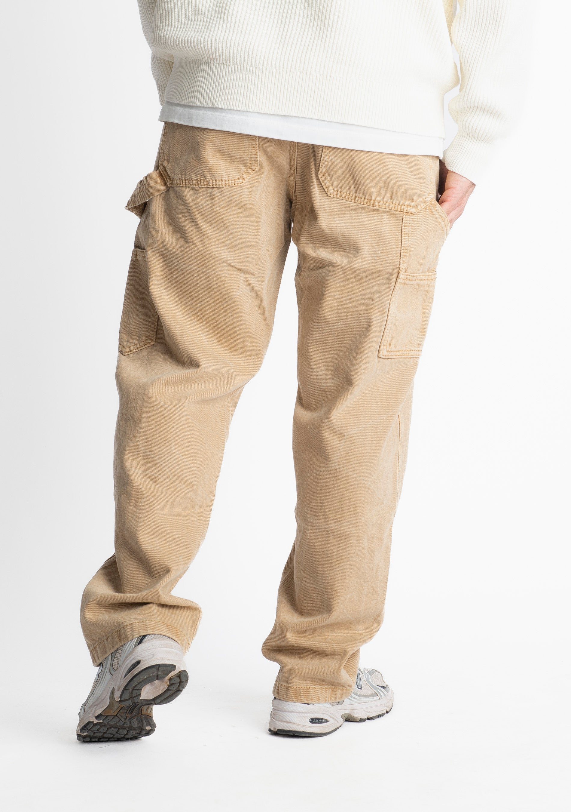 Jeans Baggy Fit Slavato Beige