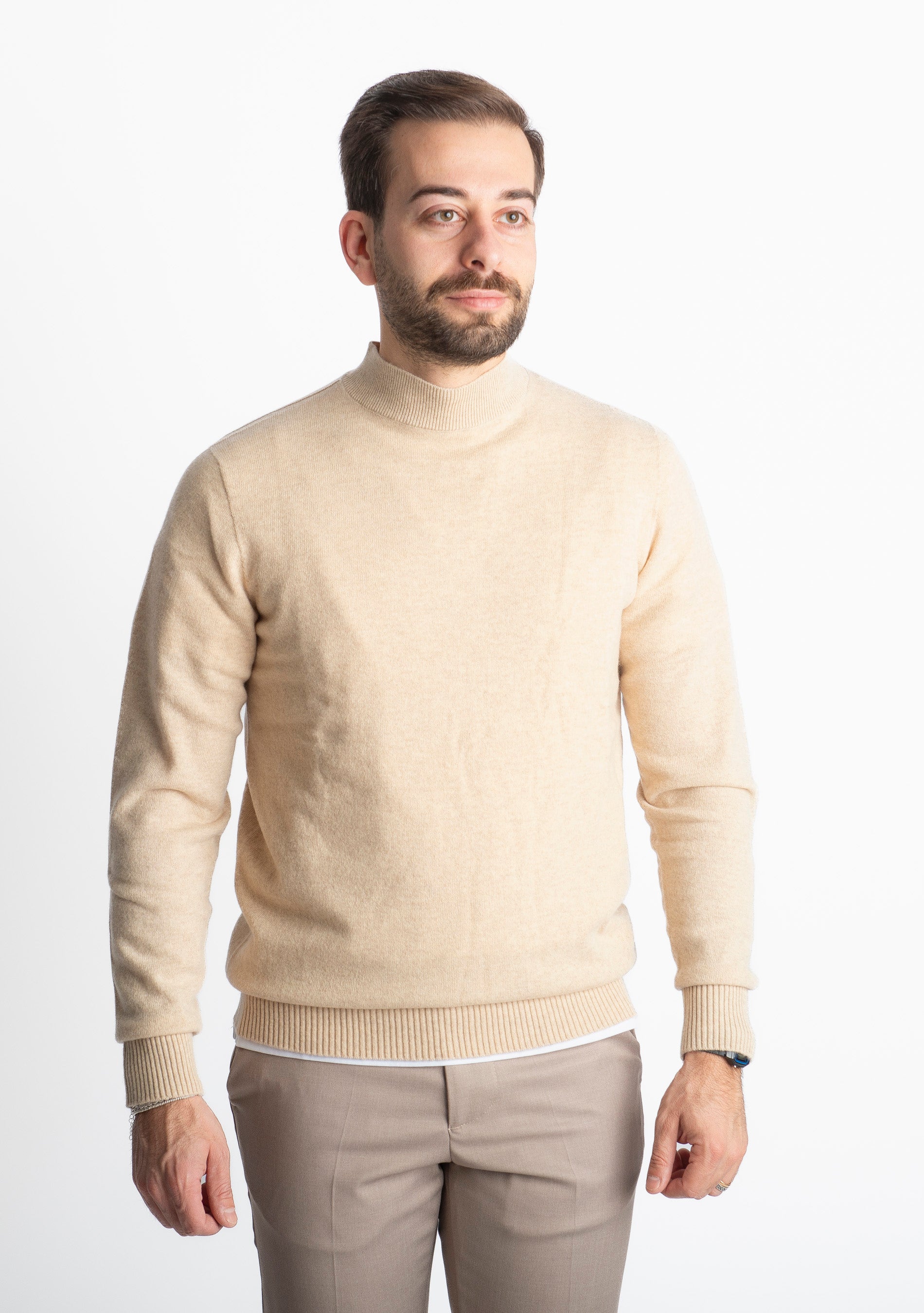 Lupetto In Cashmere C10 Beige
