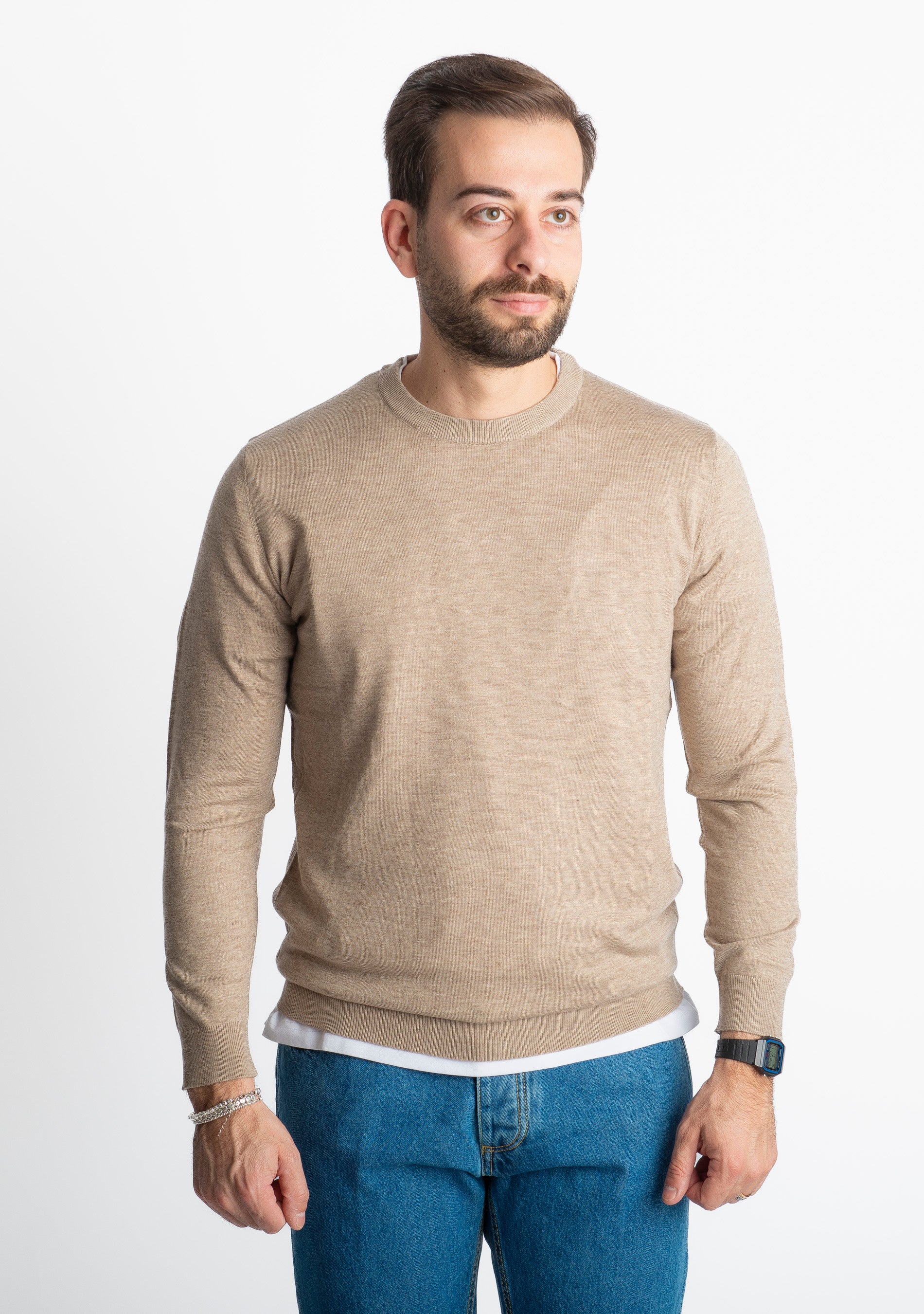 Maglioncino Girocollo X701 Beige