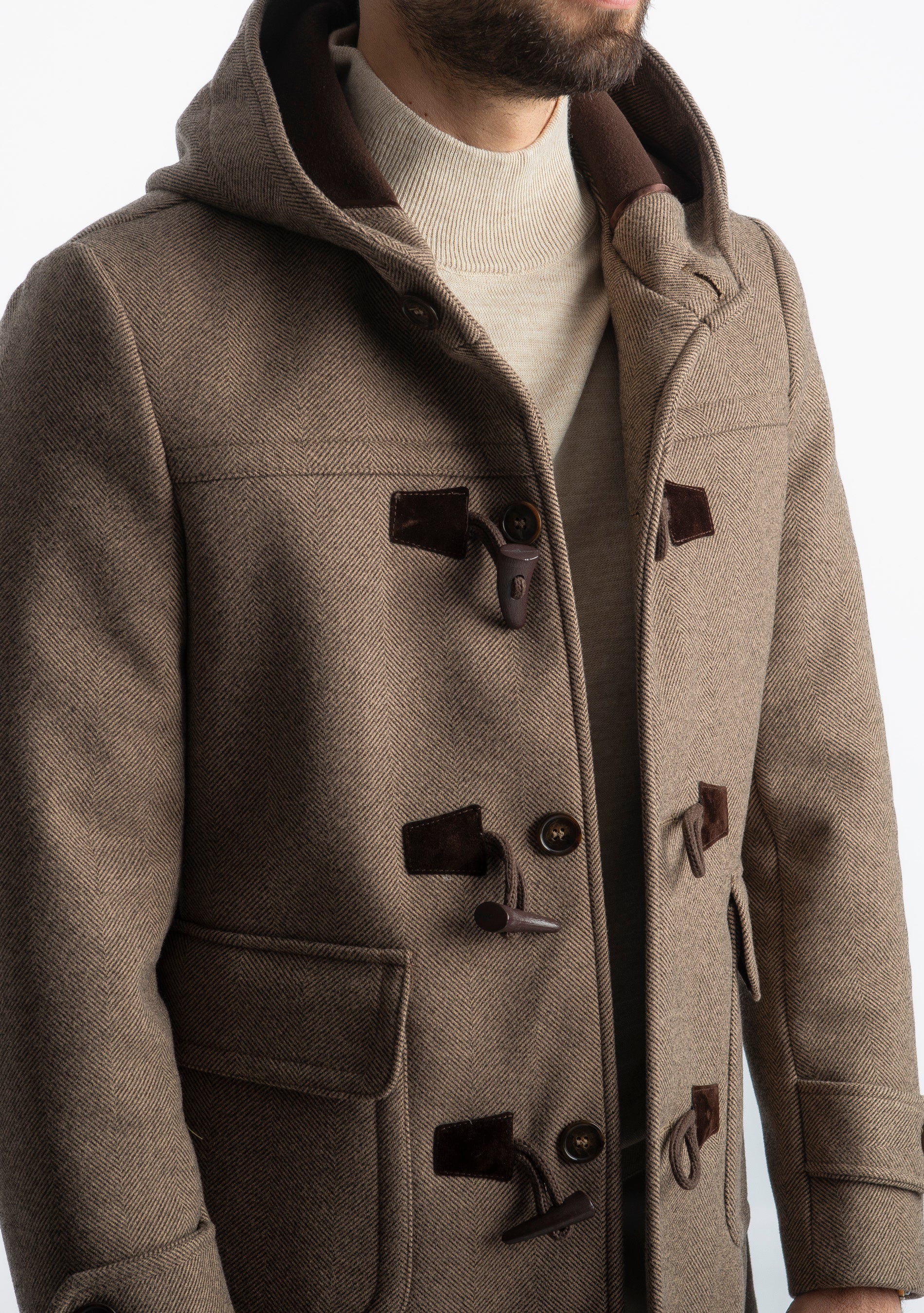 Cappotto Montgomery Spigato Fango