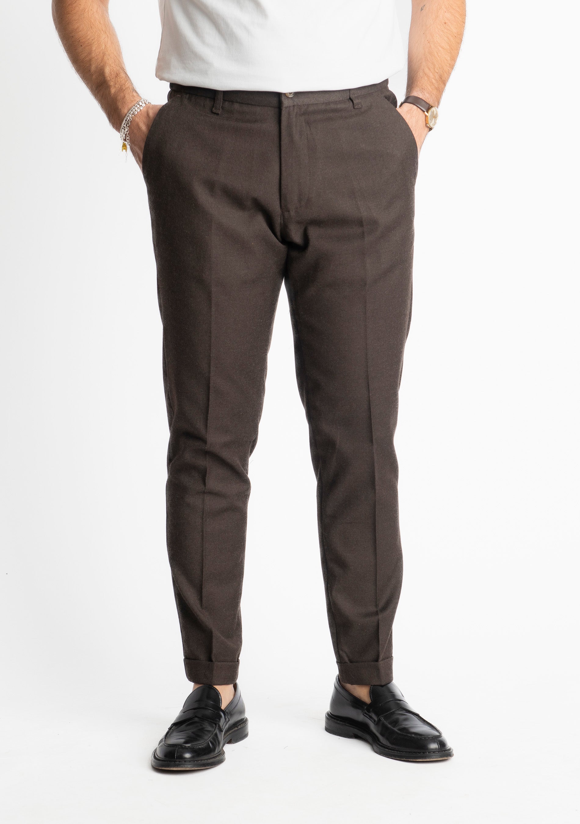 Pantalone Beverly Mezza Molla TO8007 Moro