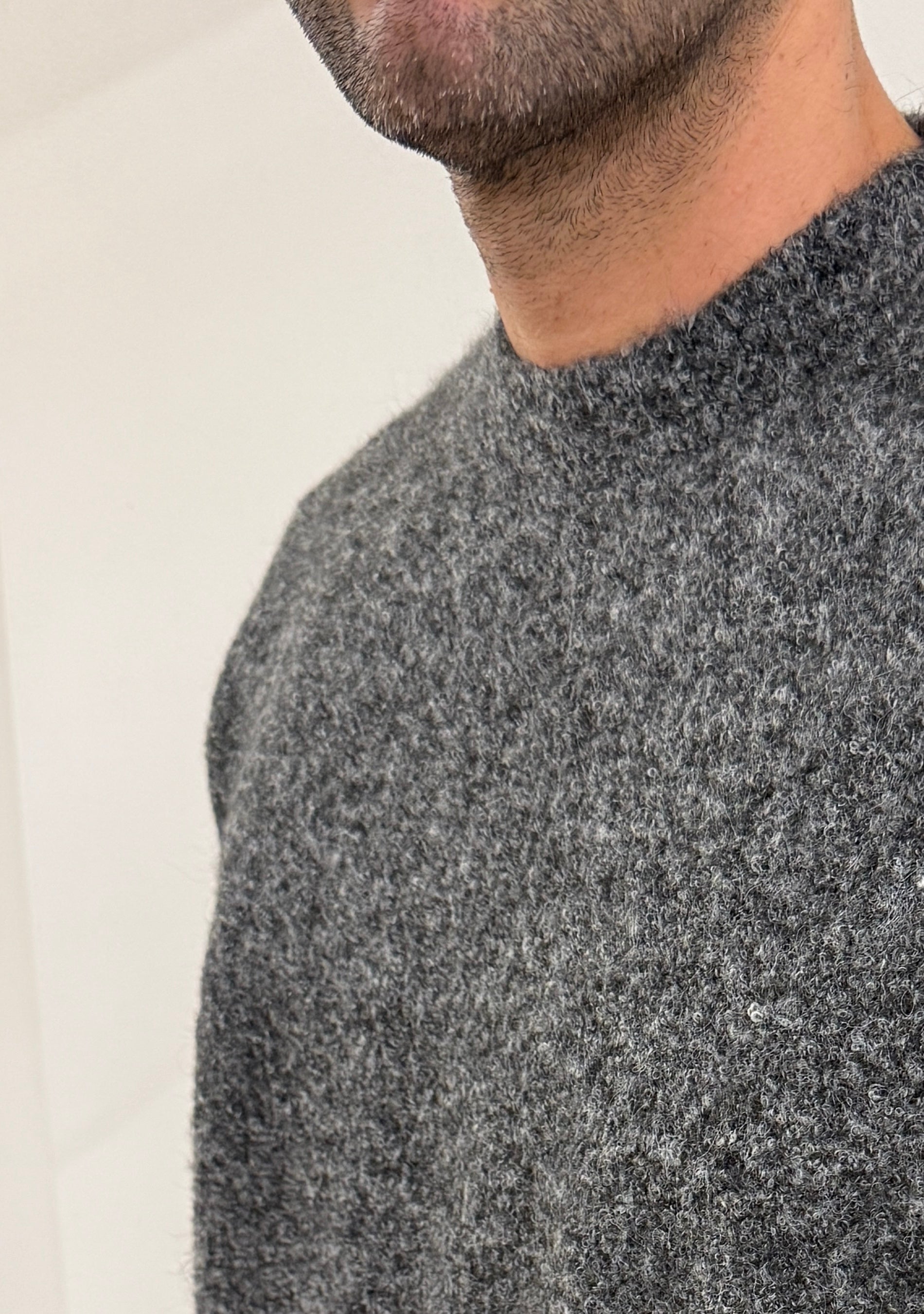 Maglione Mohair Grigio