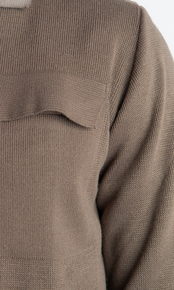 Giacca In Maglia Doppio Cursore Fango