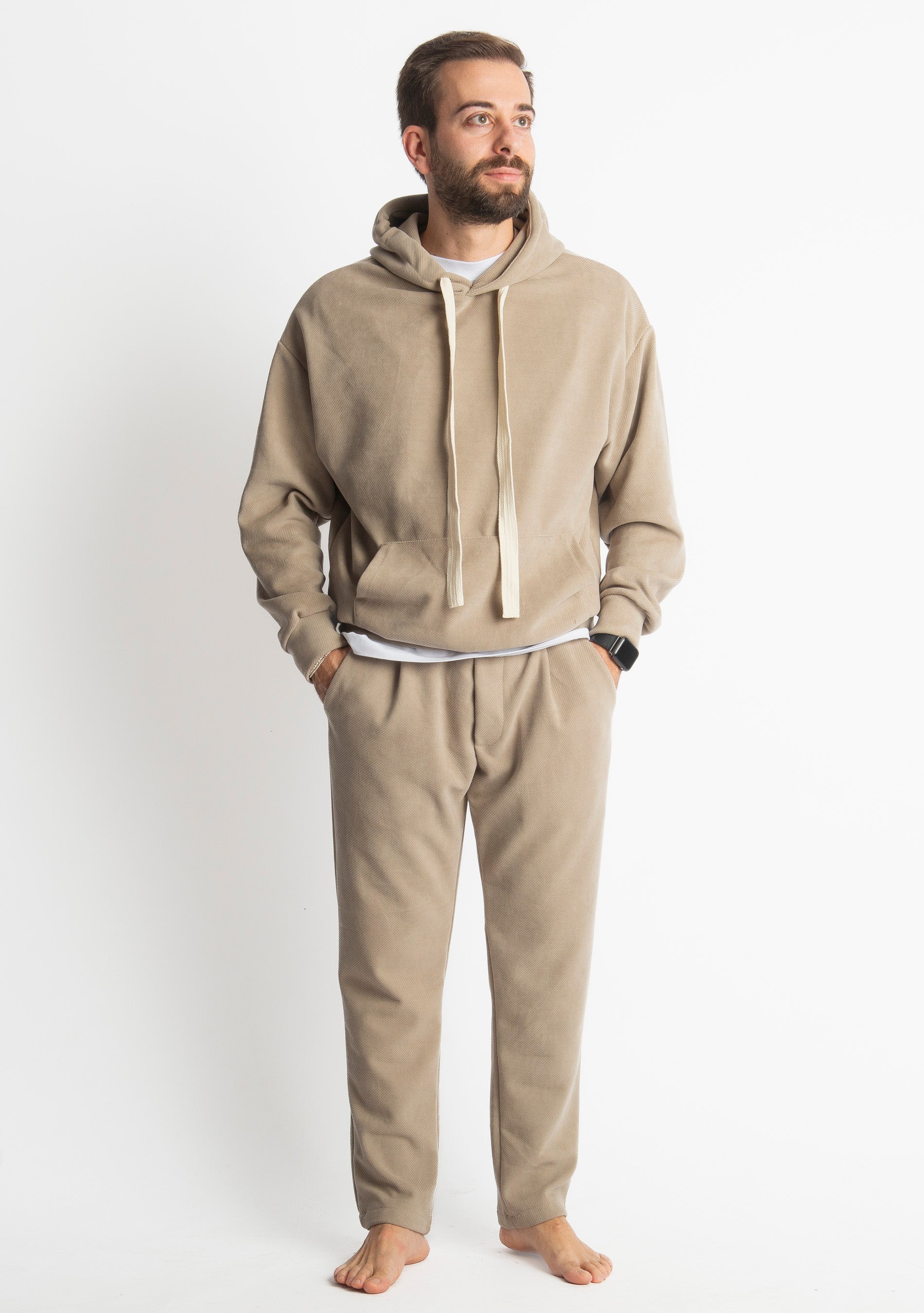 Coordinato Tuta Relax-Fit Tortora