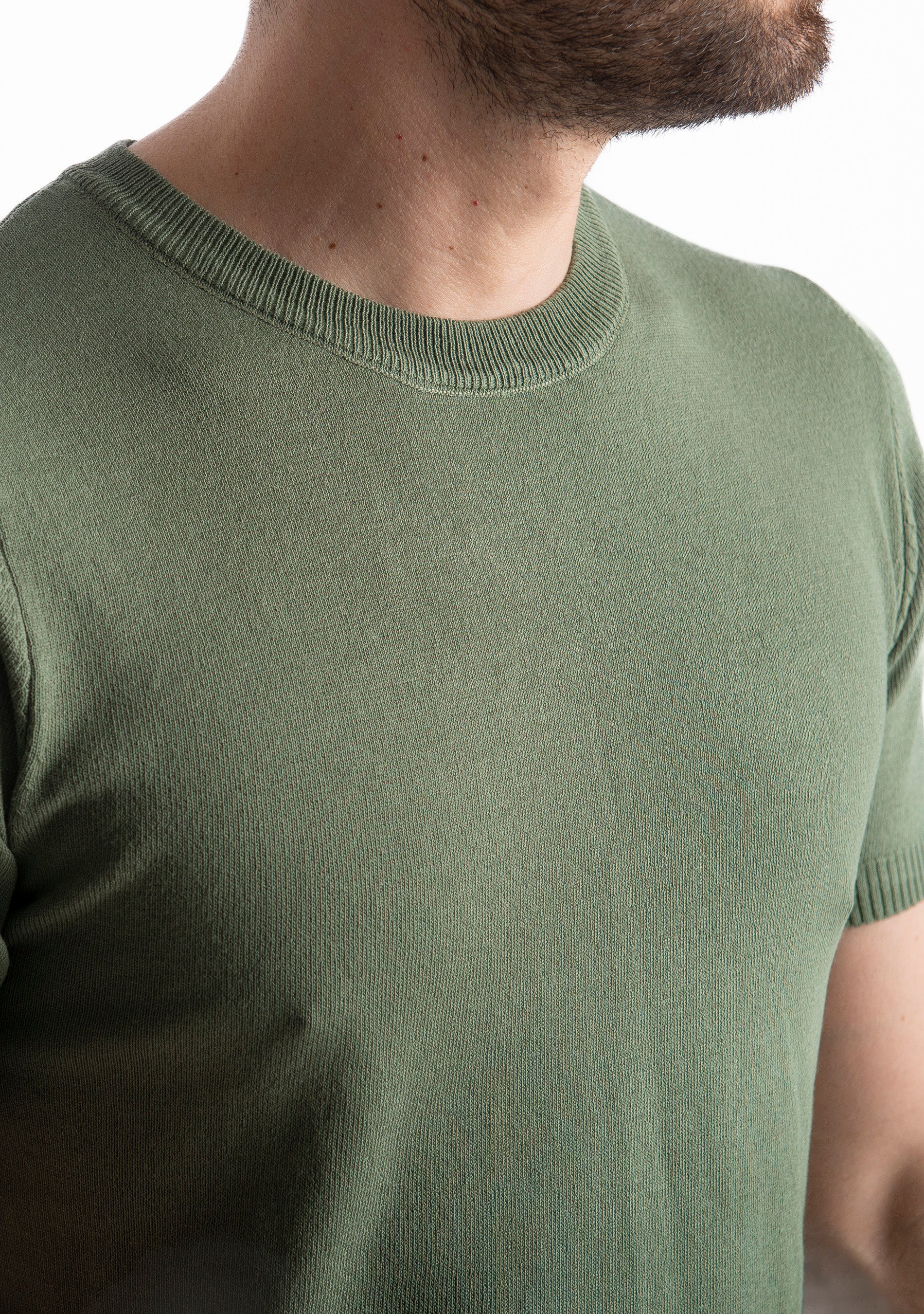 T-shirt in Maglia Verde