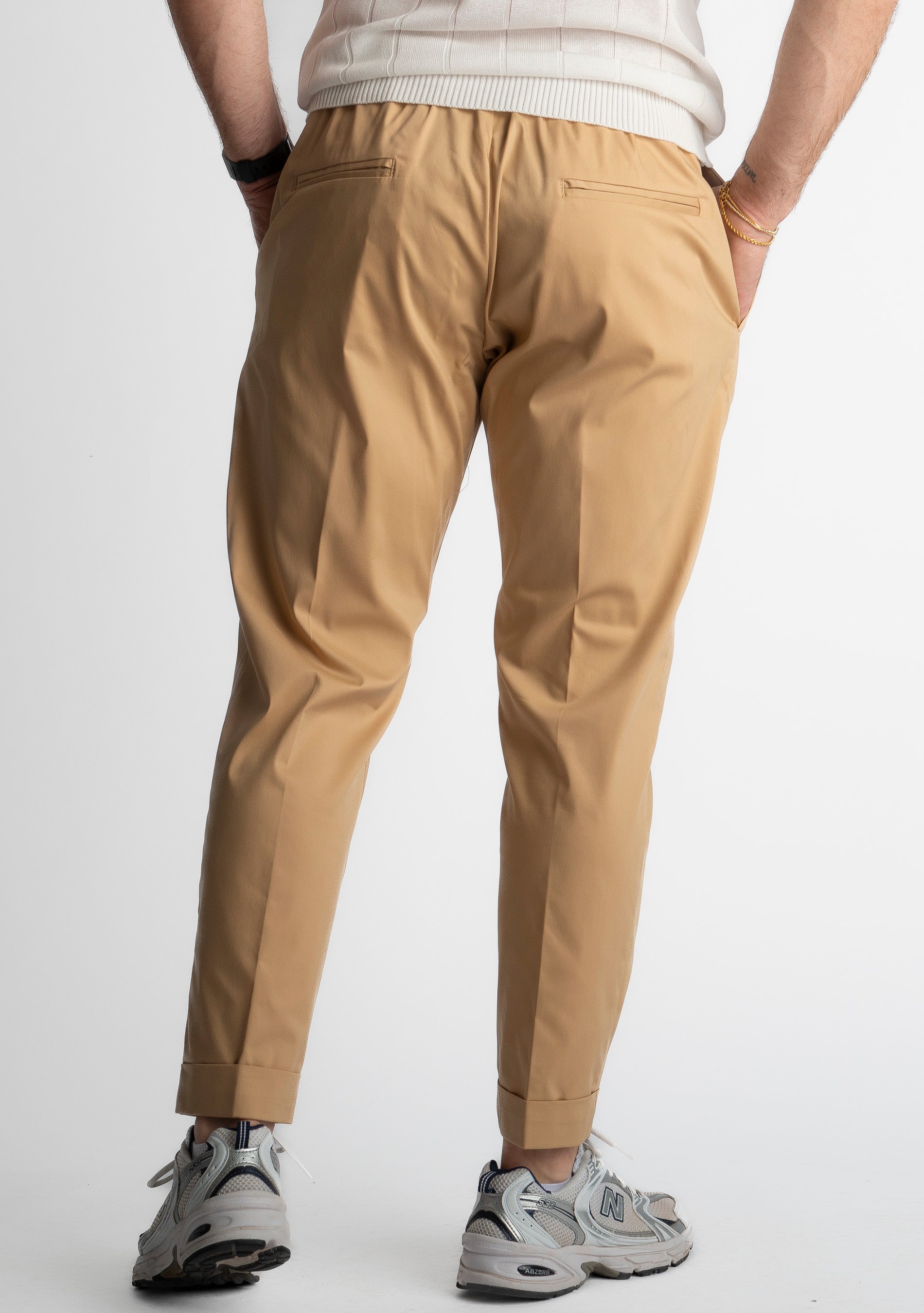 Pantalone Ischia Tessuto no Stiro Beige