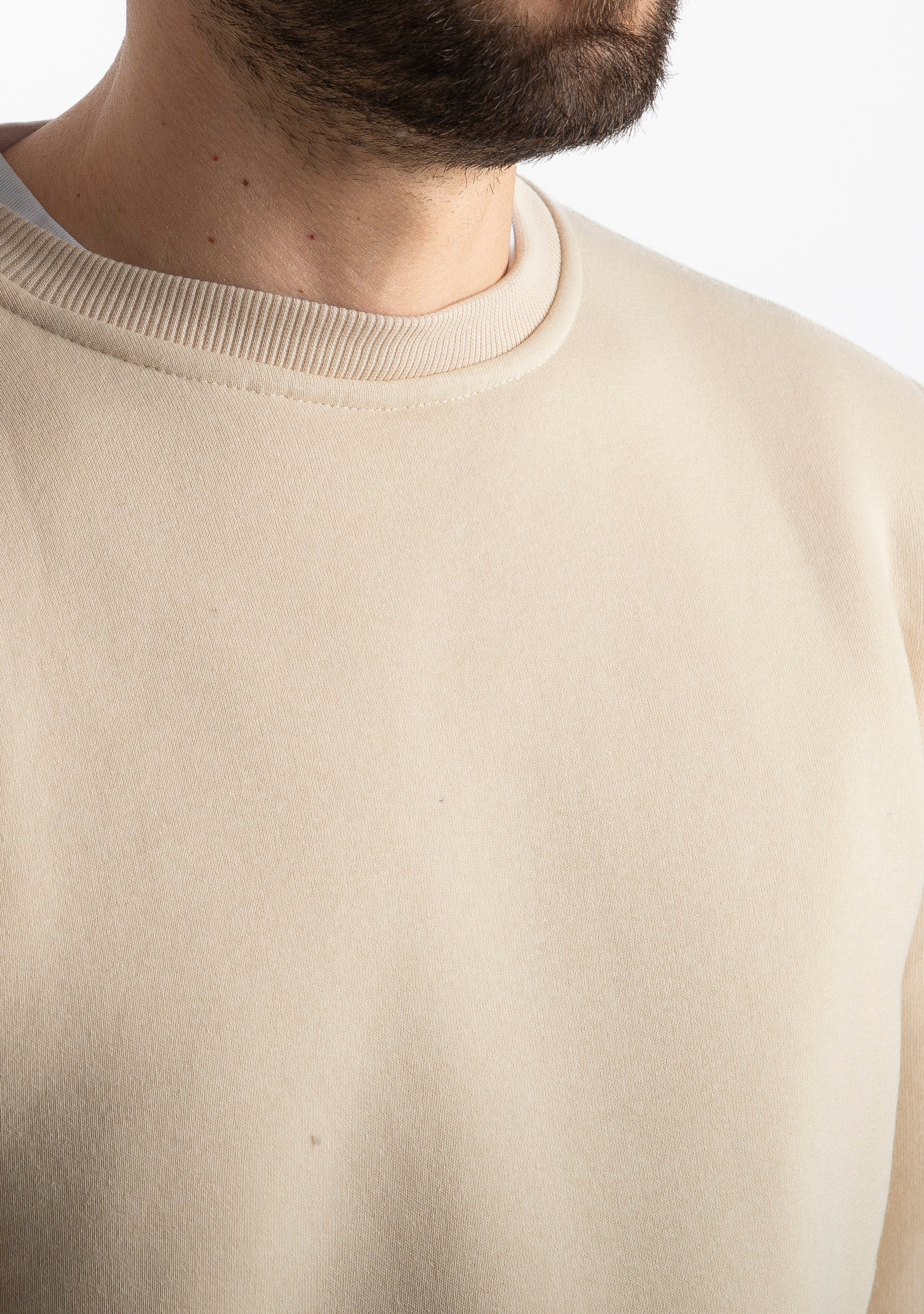 Felpa Uomo Girocollo 0310 Beige