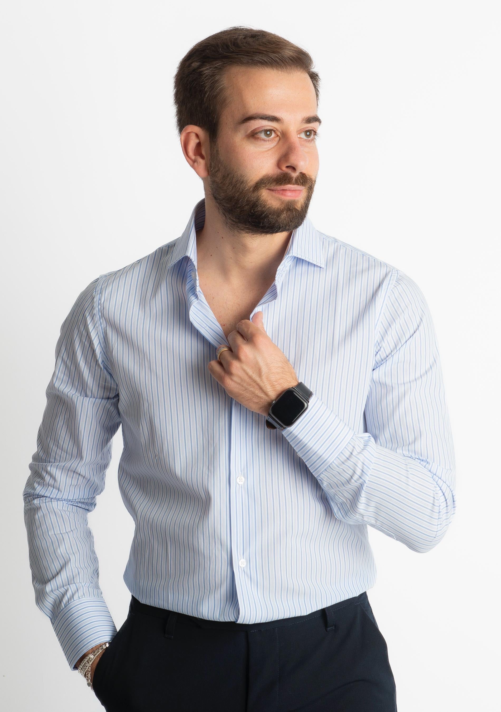 Camicia 505 Rigo Celeste