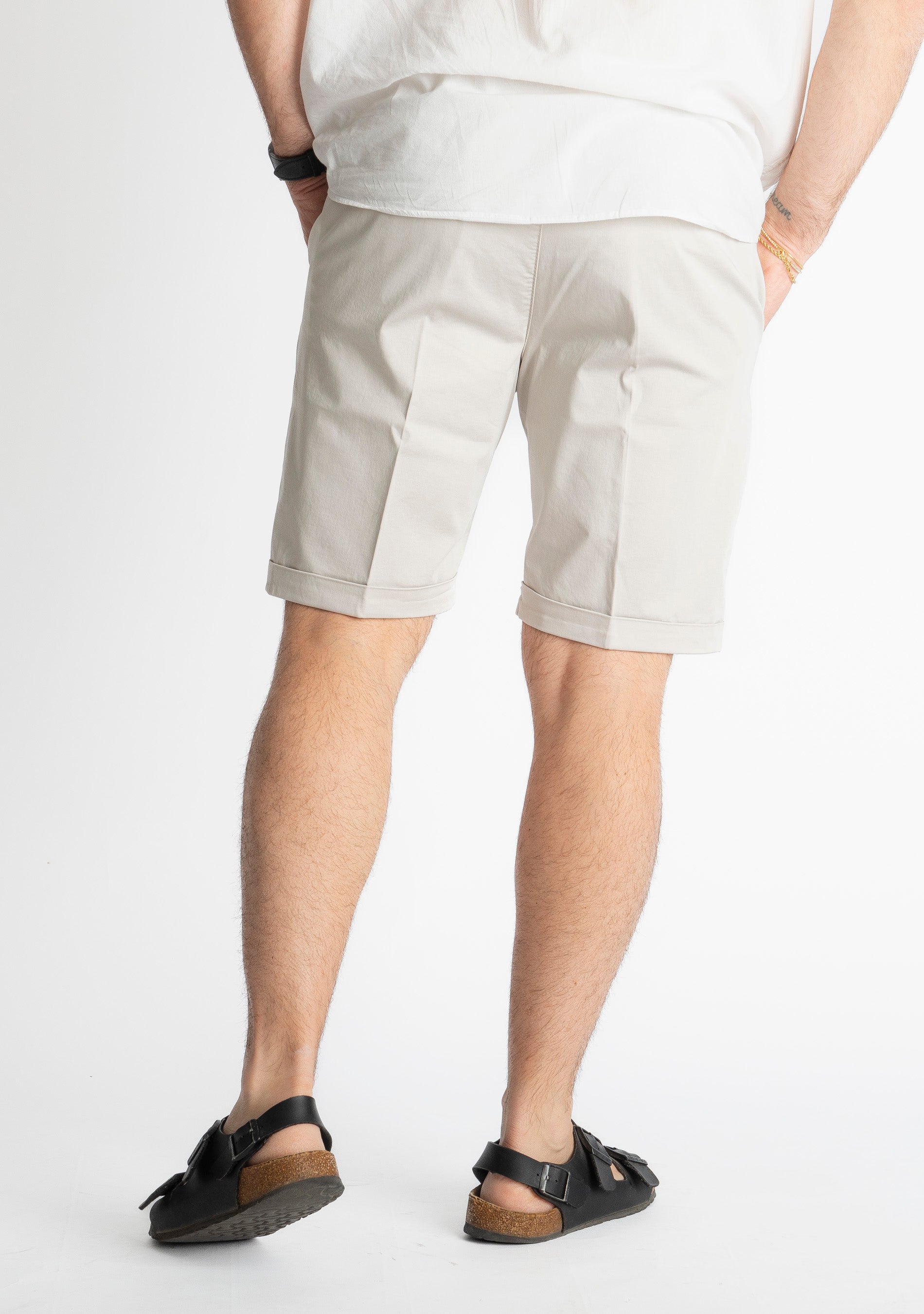 Bermuda Raso Cotone Sabbia