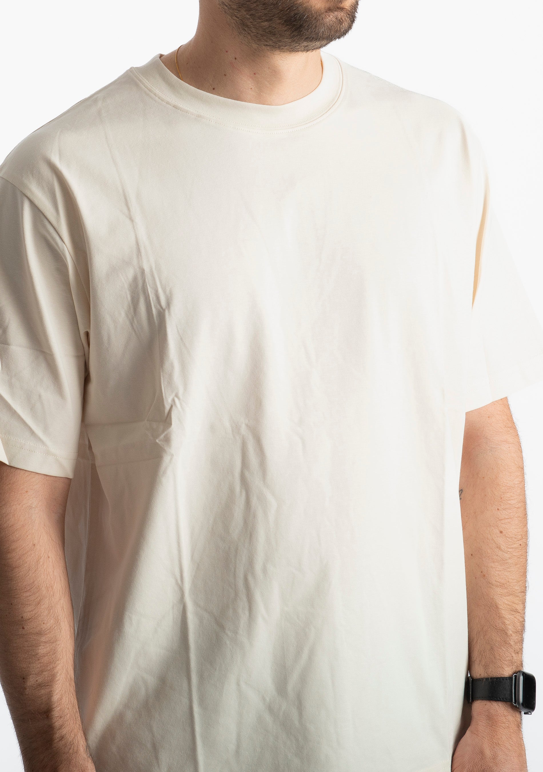 T-shirt Regular in Cotone Beige