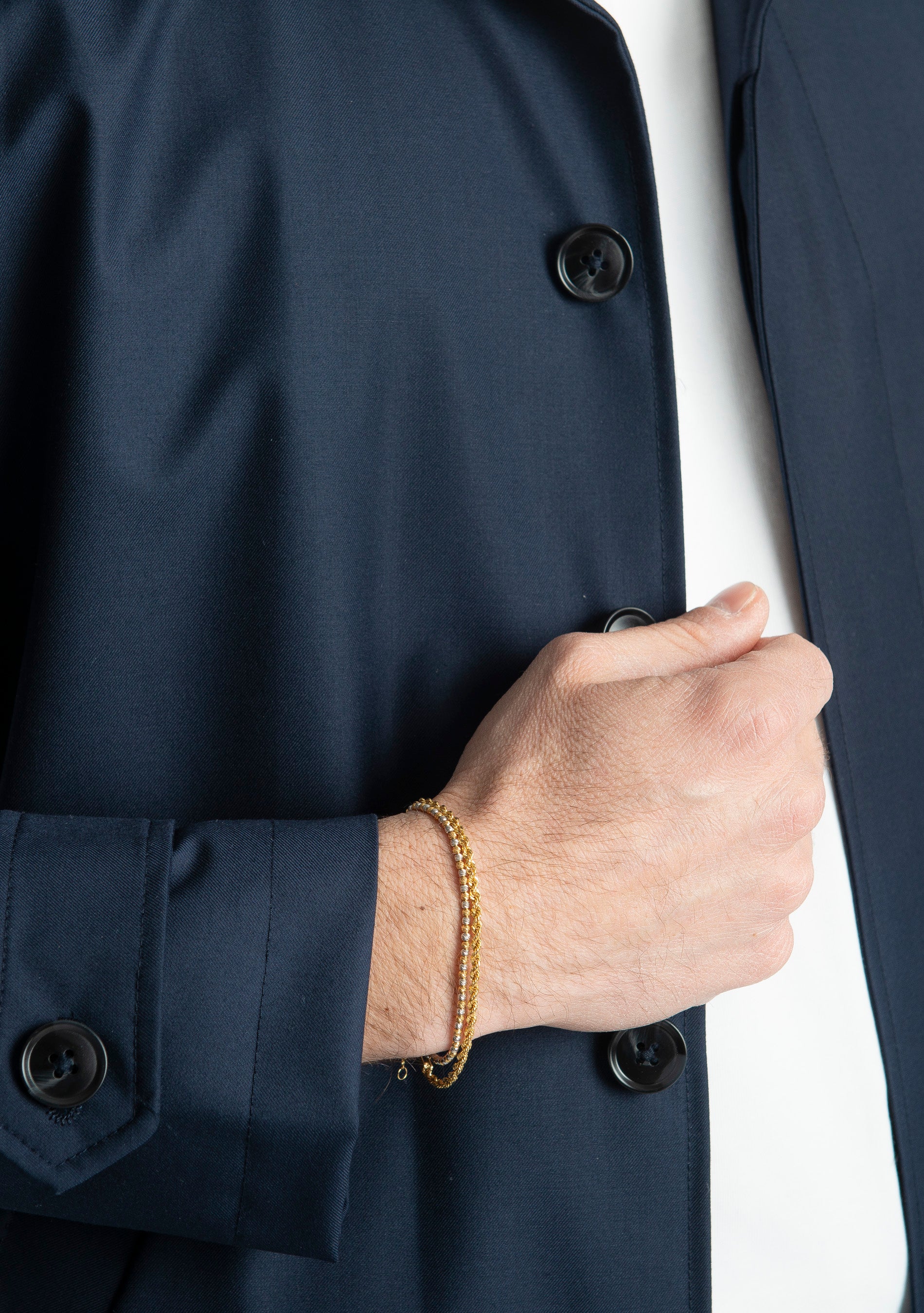 Trench Uomo No Stiro Blu