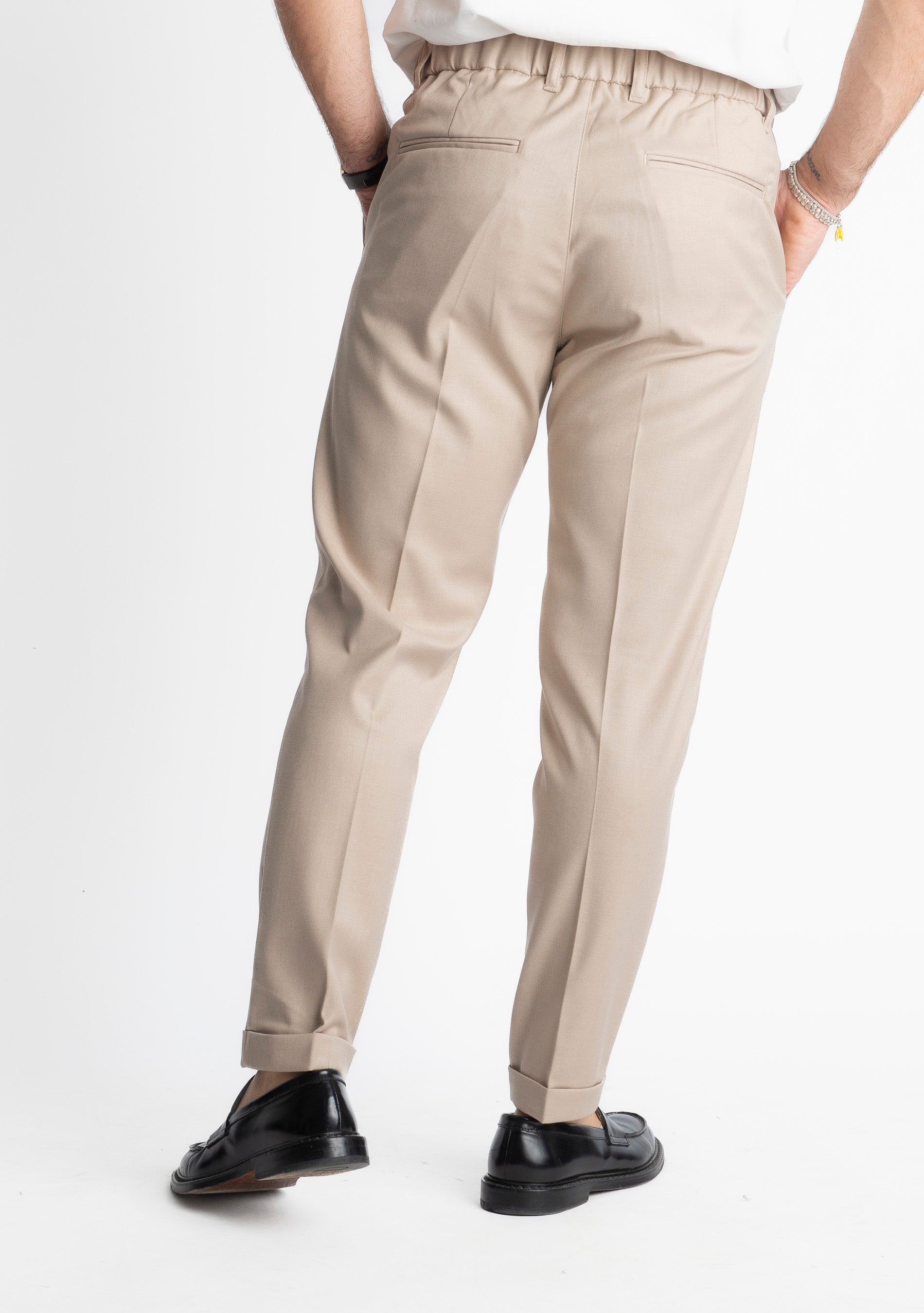 Pantalone Tennese Mezza Molla TO8007 Beige