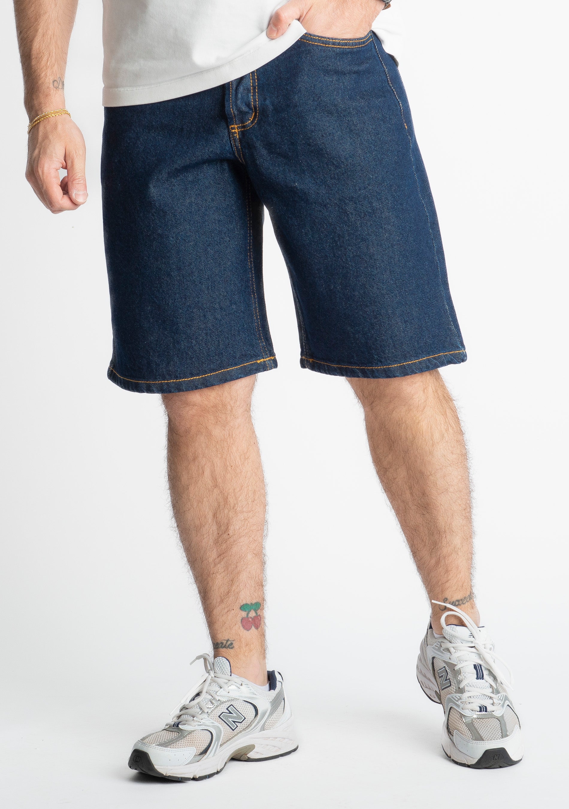 Bermuda Uomo Jeans Lavaggio Zero