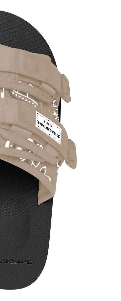 Dualscape Sandali Nero/Beige Bandana DC-C09