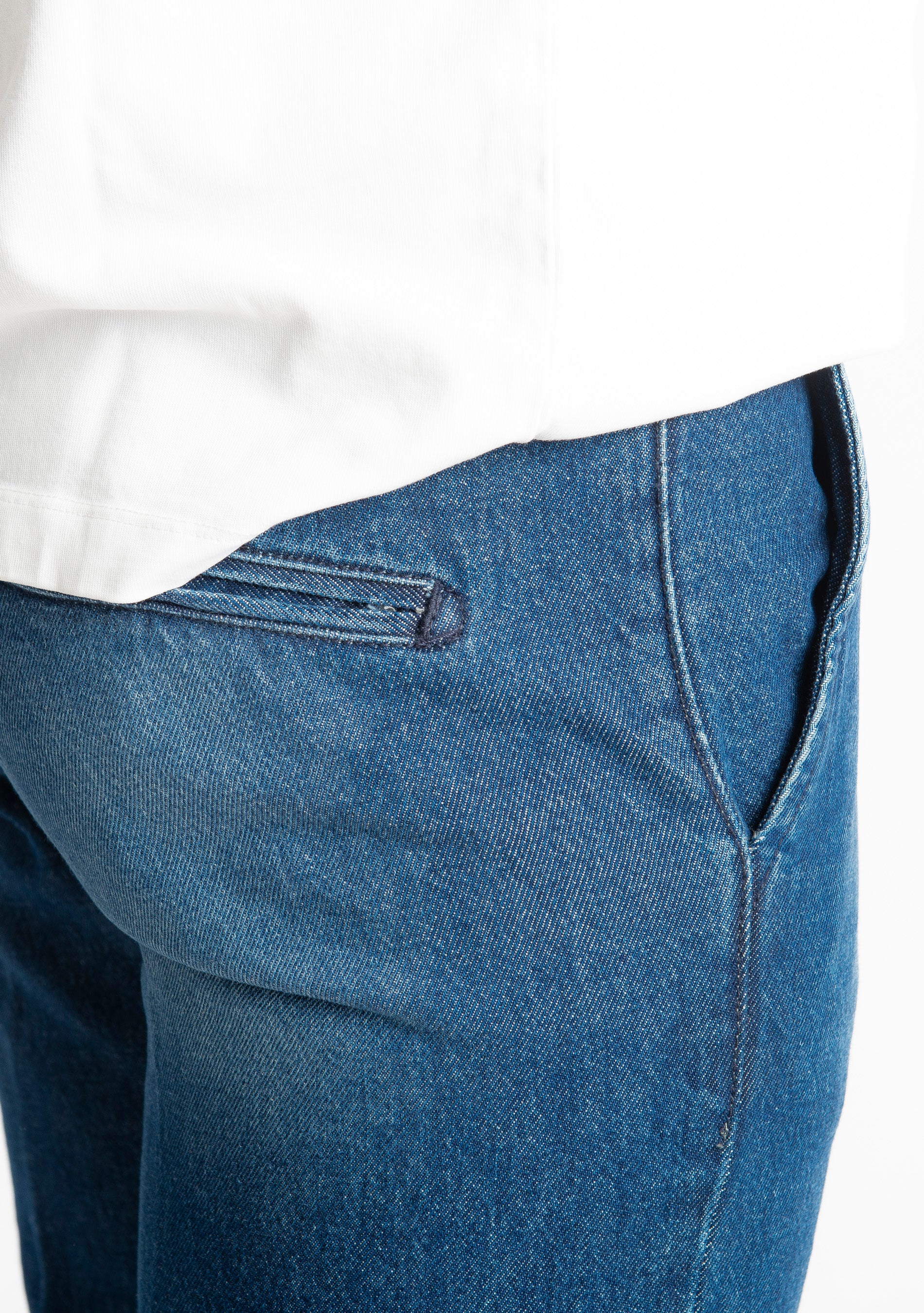 Jeans Uomo Regular Tasca America Blu