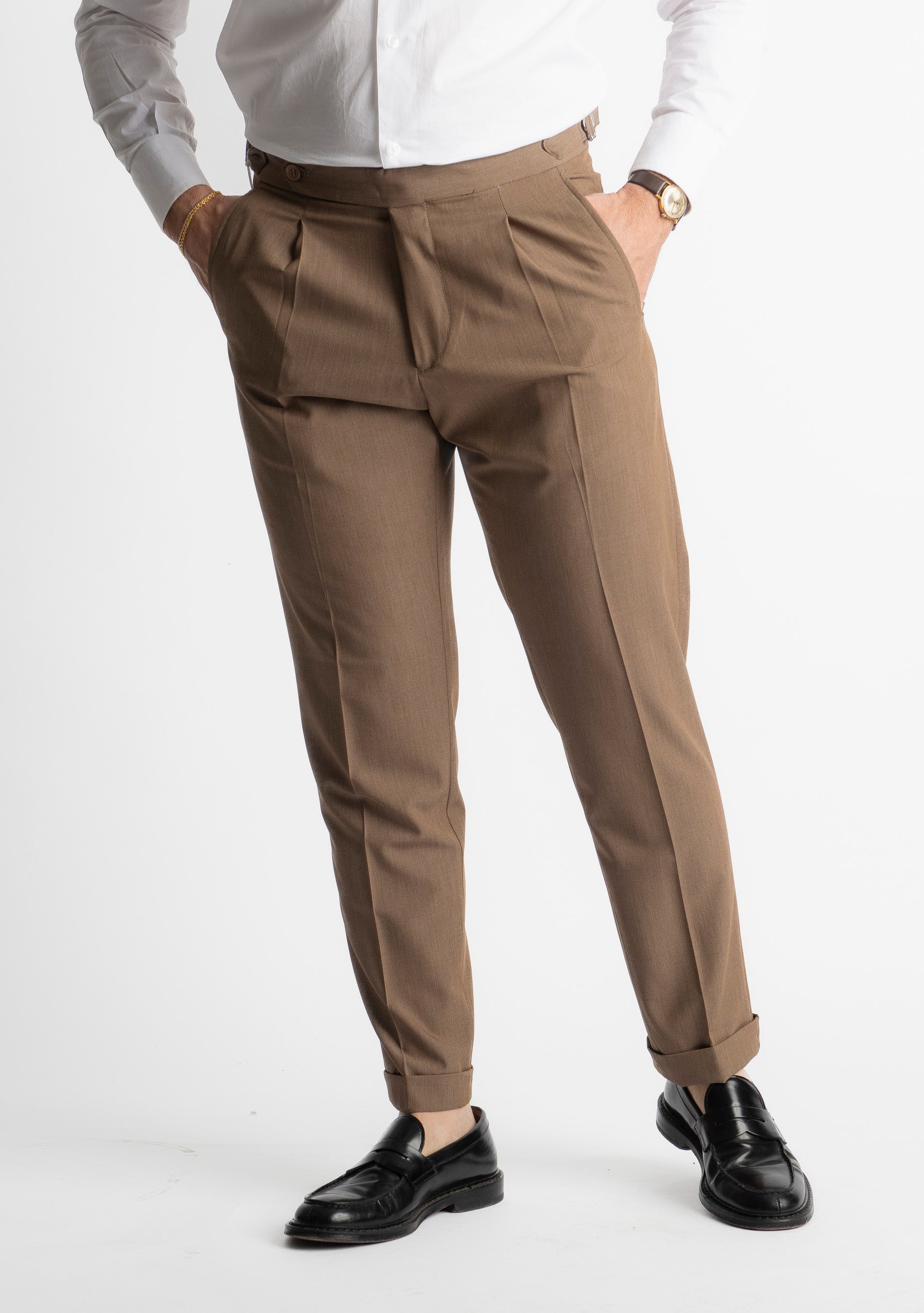 Pantalone Miller Doppia Fibbia Fango
