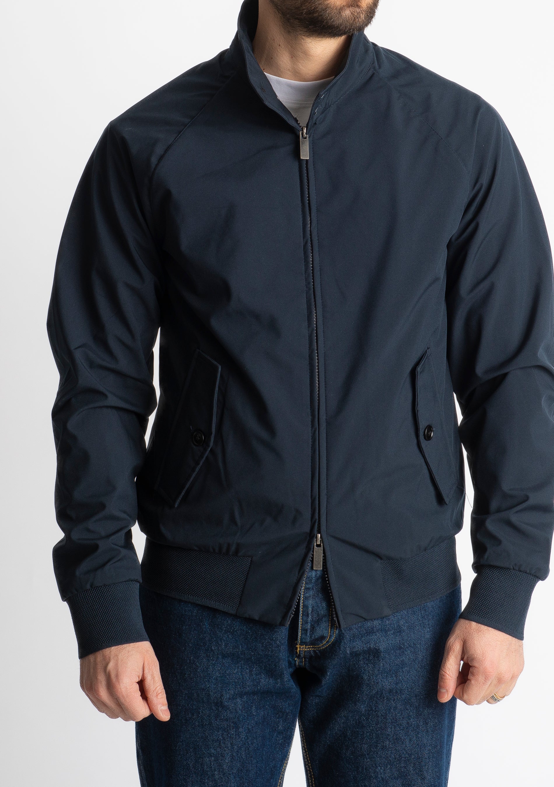 Giubbotto Bomber Tessuto Tecnico Blu