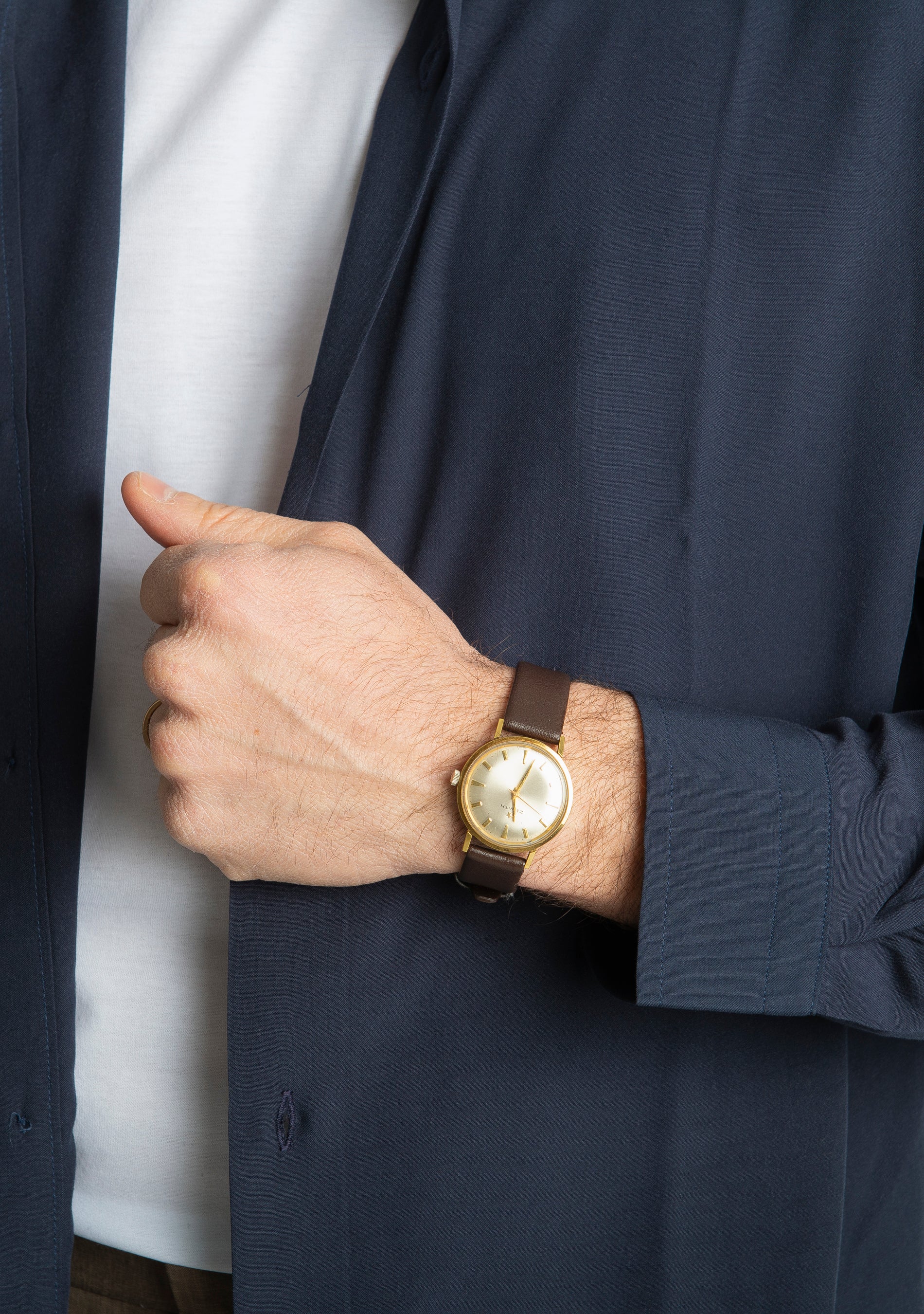 Camicia in Viscosa Over Blu