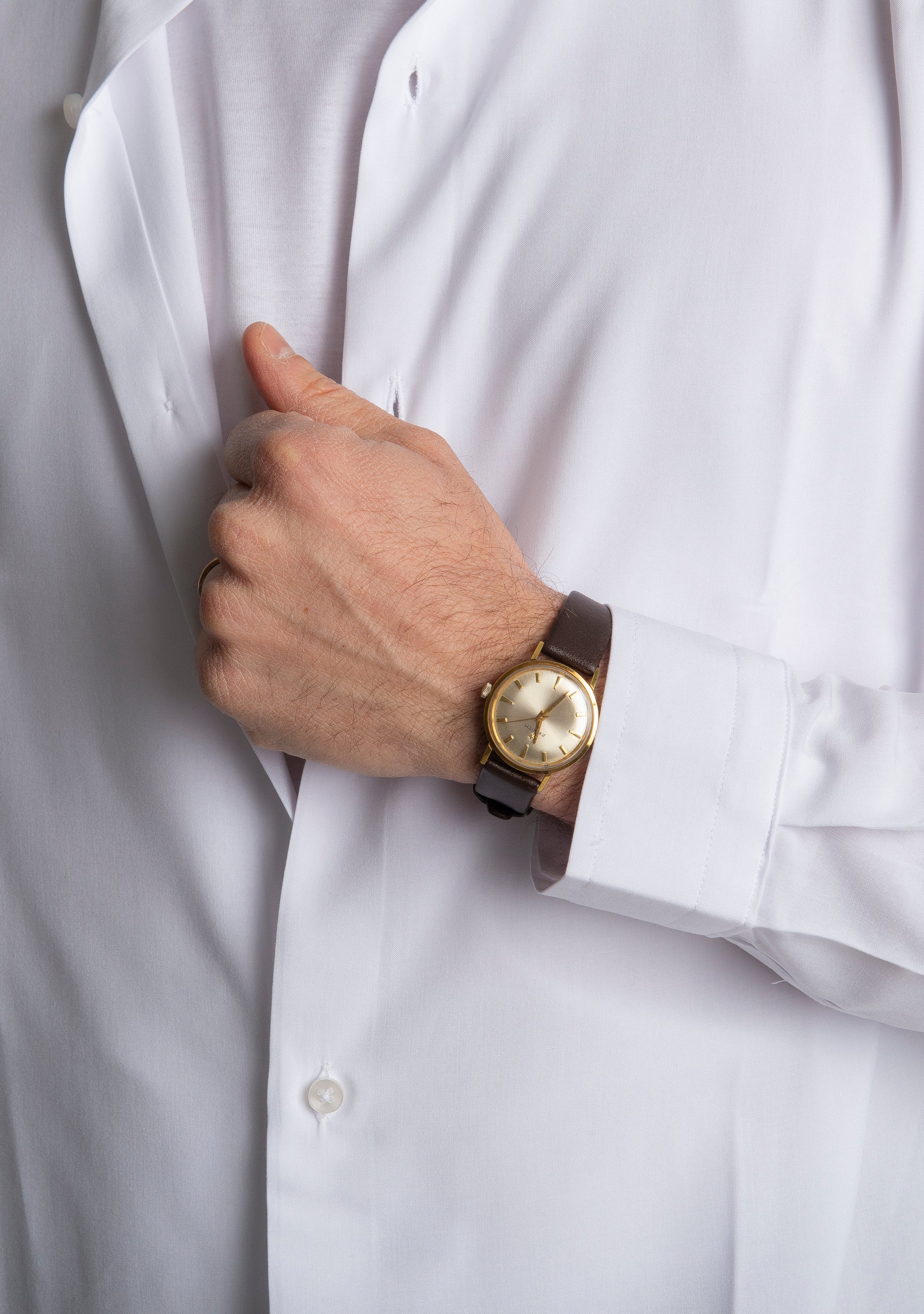 Camicia in Viscosa Over Bianco