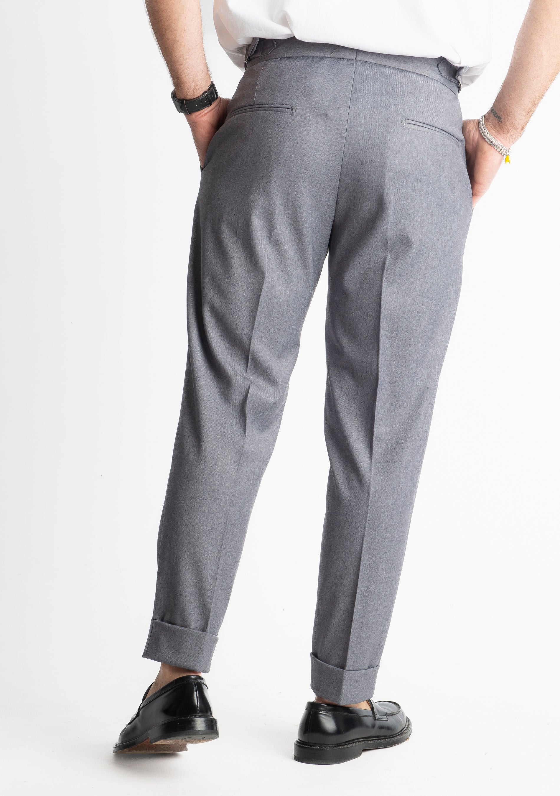 Pantalone Tennesse Doppia Fibbia TO8025 Grigio