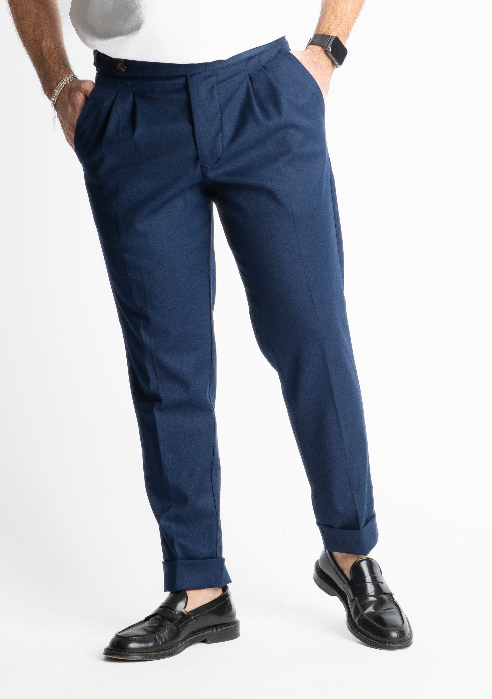 Pantalone Tennesse Doppia Fibbia TO8025 Blu
