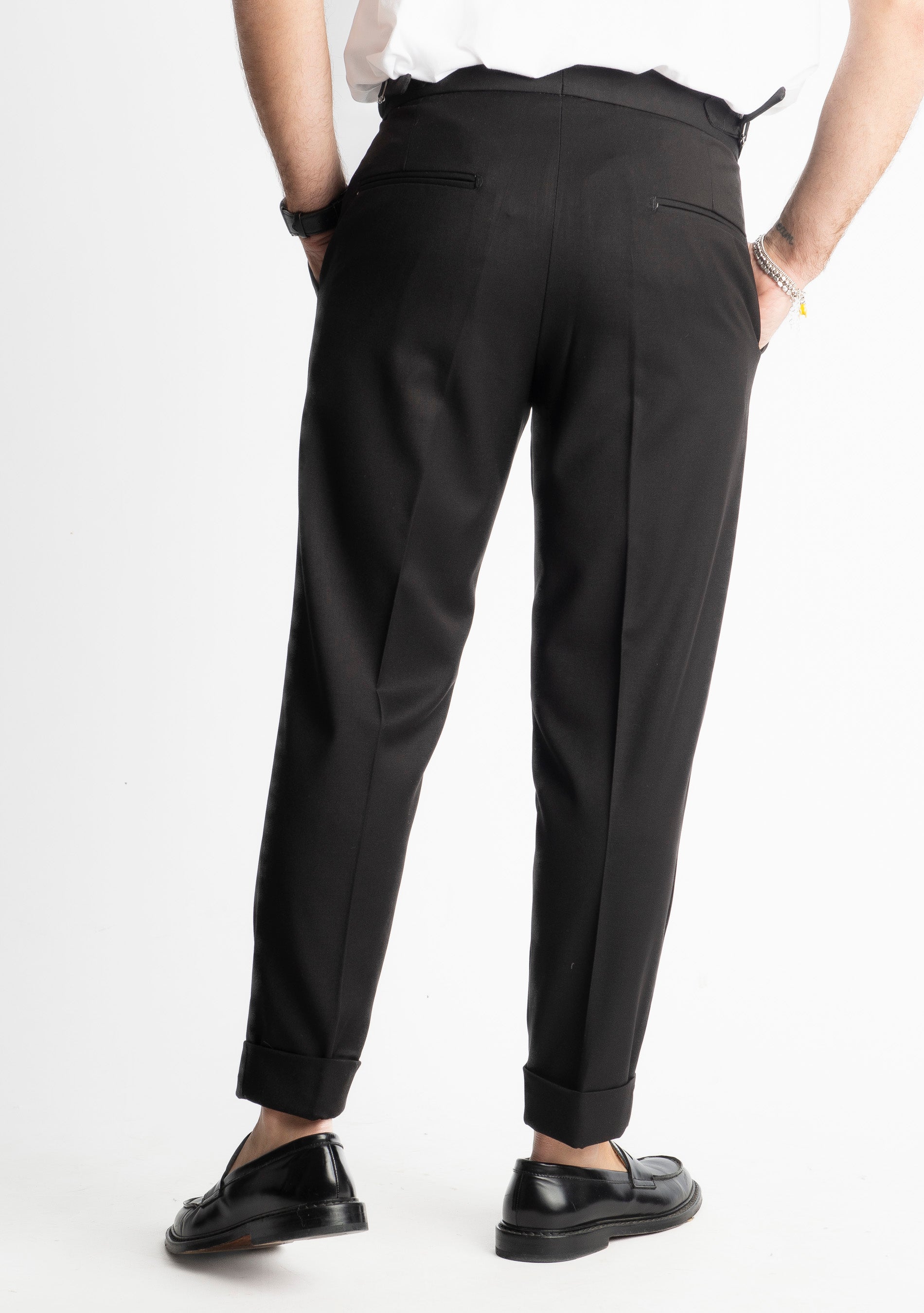 Pantalone Tennesse Doppia Fibbia TO8025 Nero