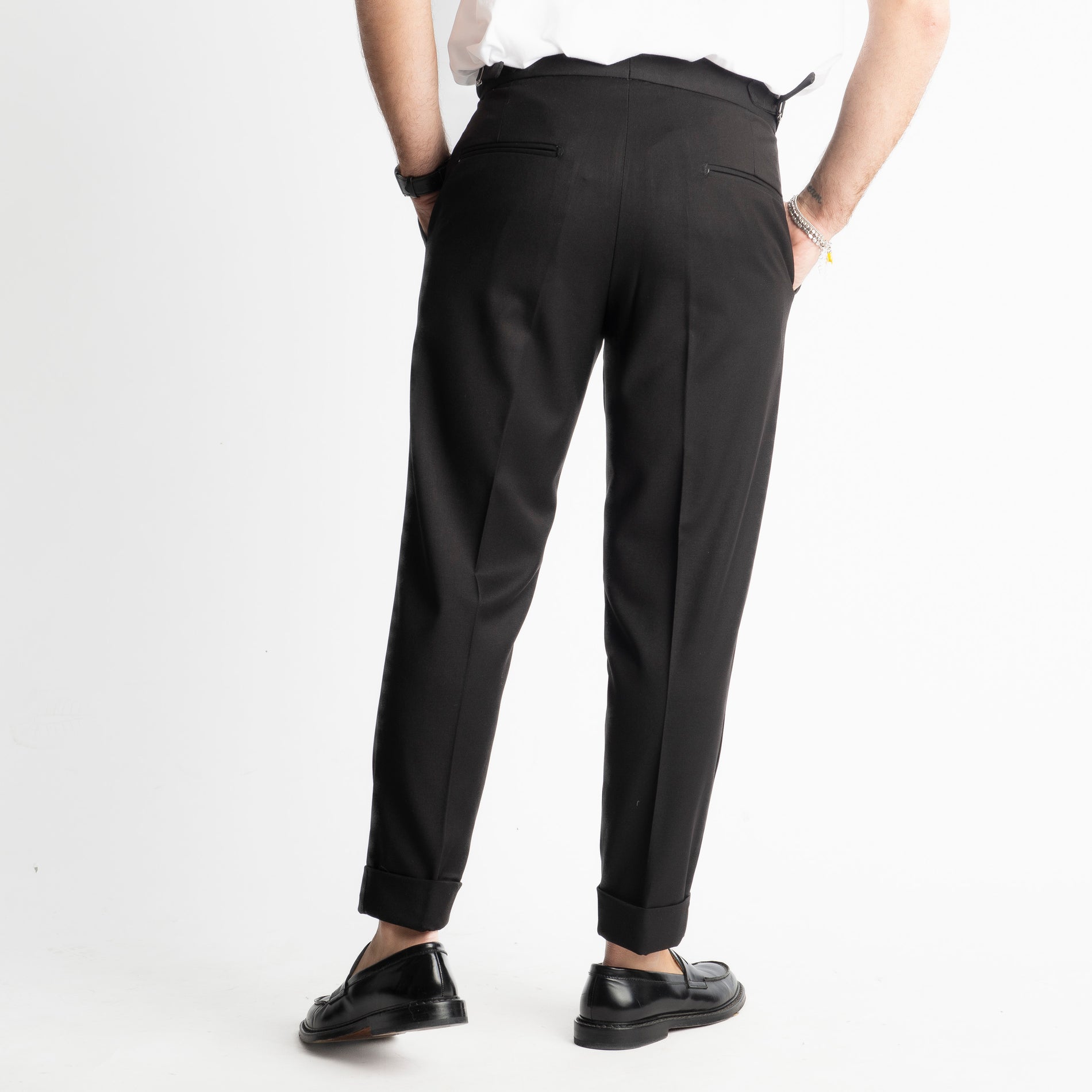 Pantalone Tennesse Doppia Fibbia TO8025 Nero