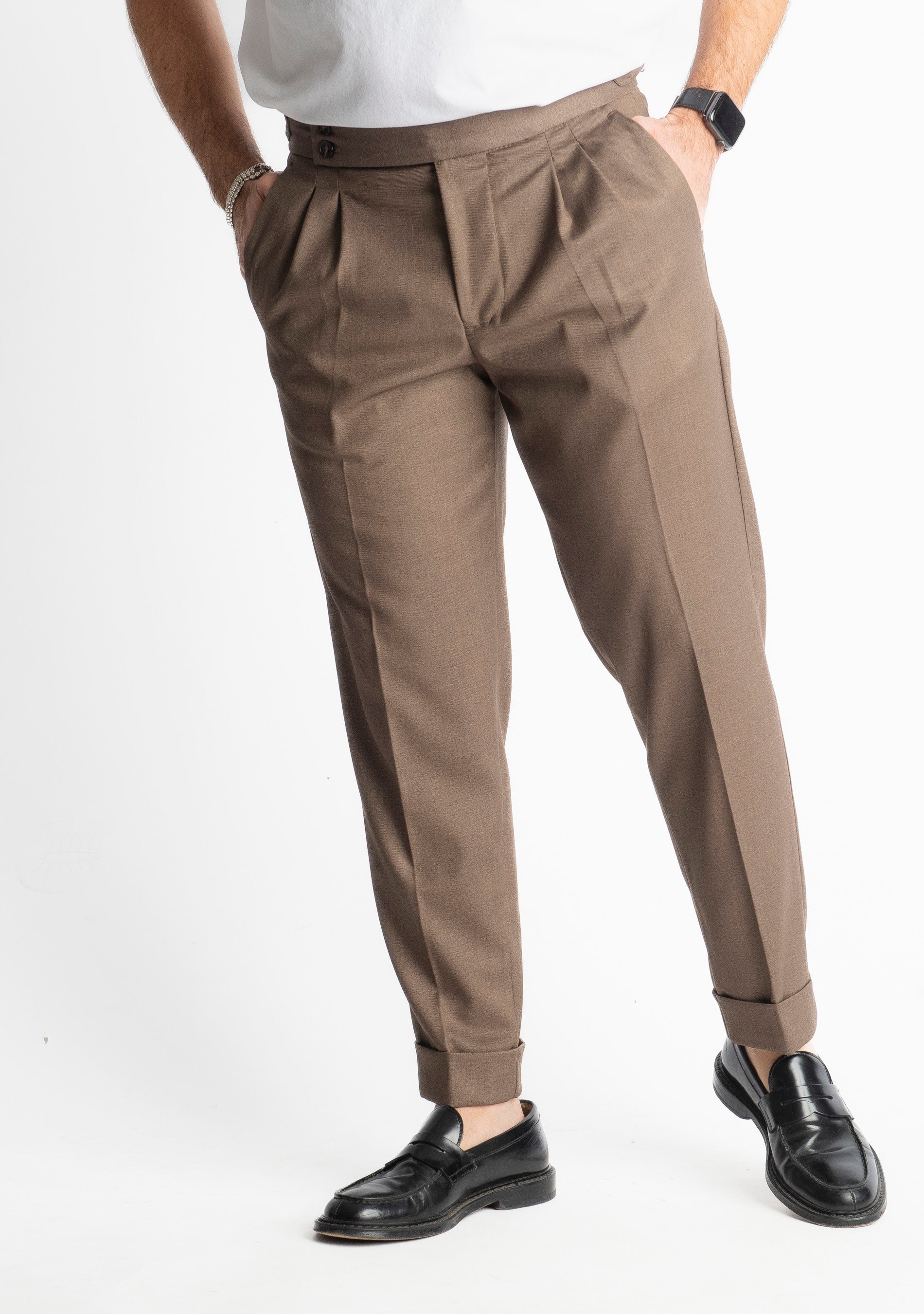 Pantalone Pisa Con Fibbia Fango