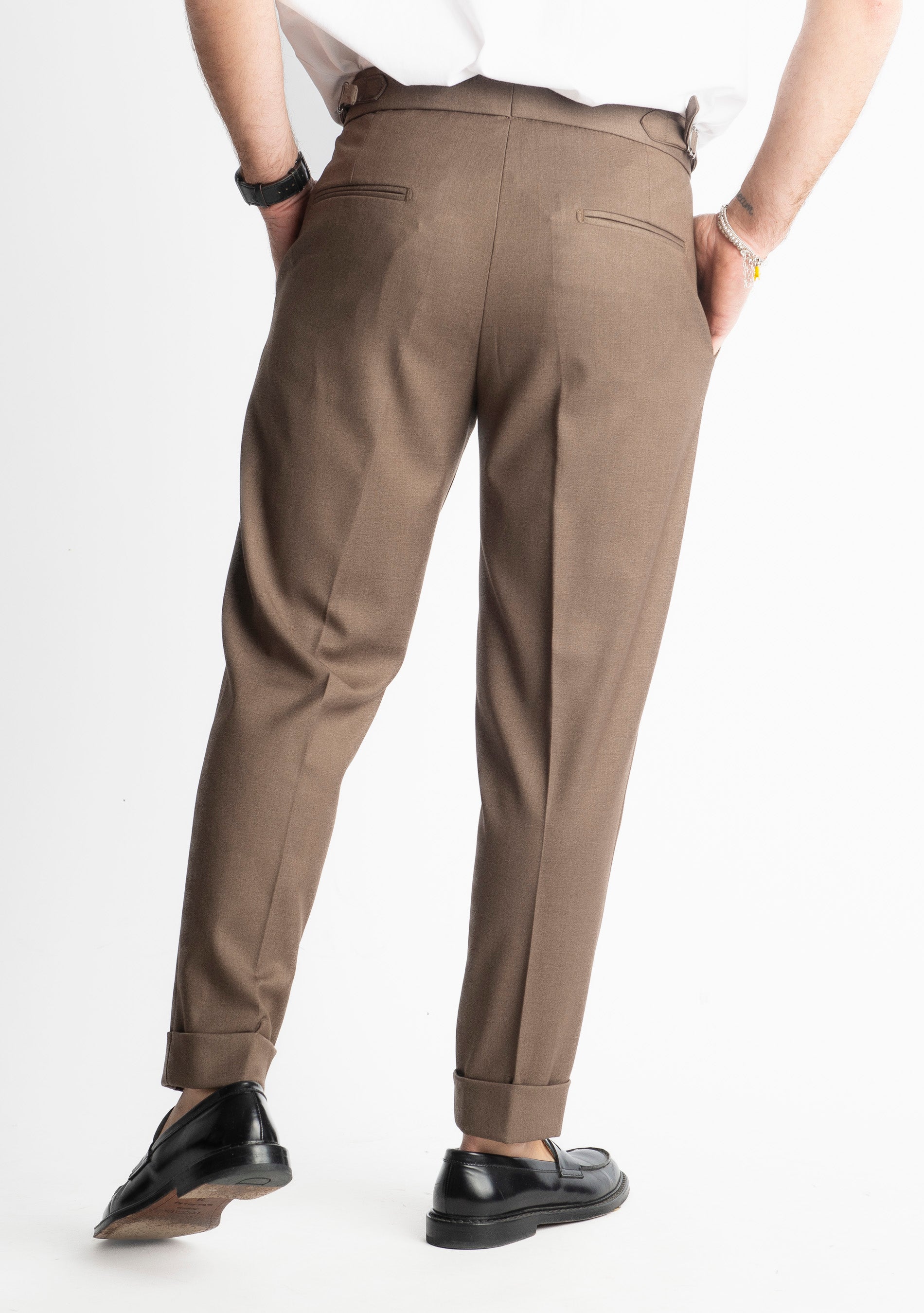 Pantalone Pisa Con Fibbia Fango