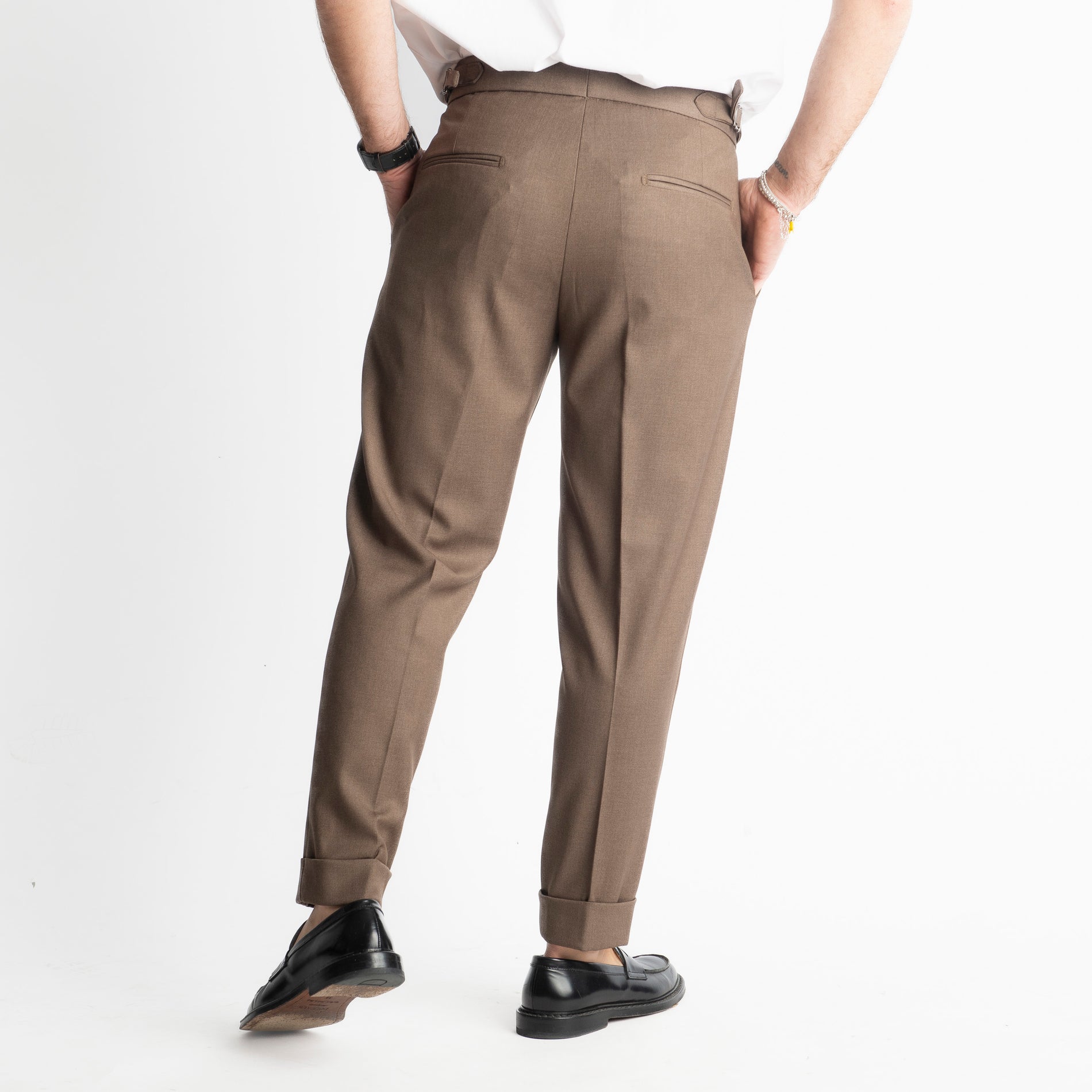 Pantalone Pisa Con Fibbia Fango