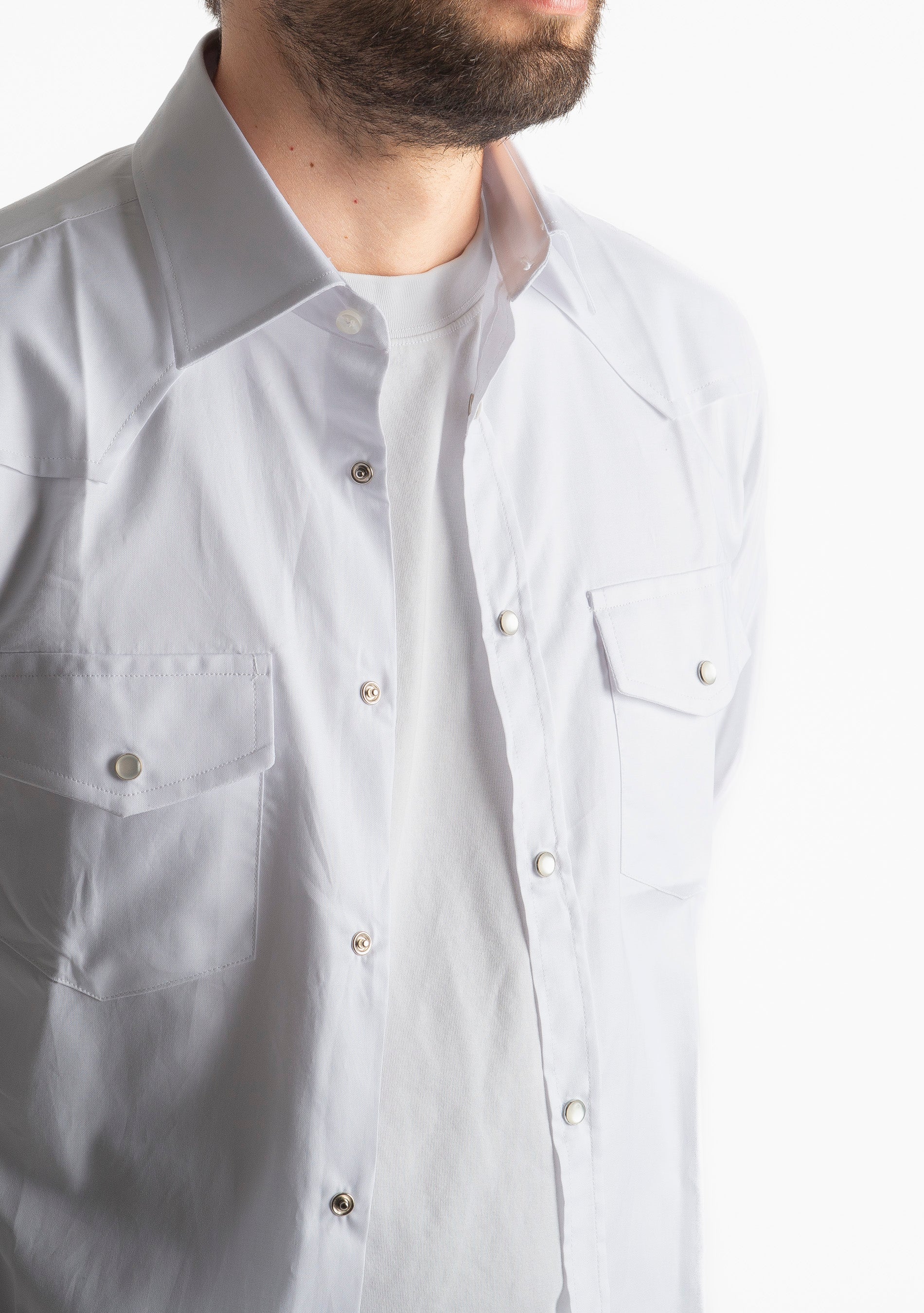 Camicia Texana Bianca