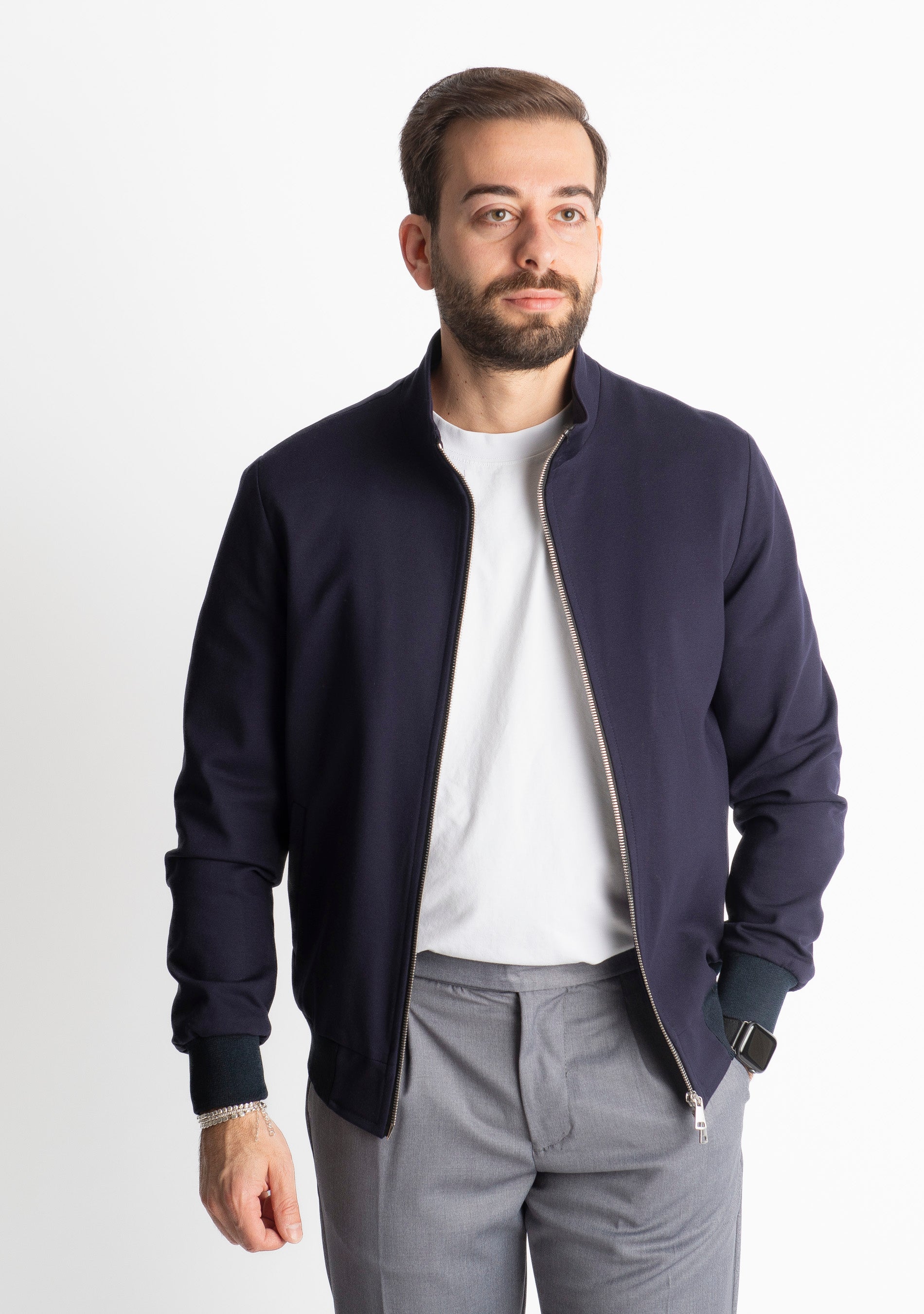 Giubbotto Doppio Cursore Punto Milano Blu