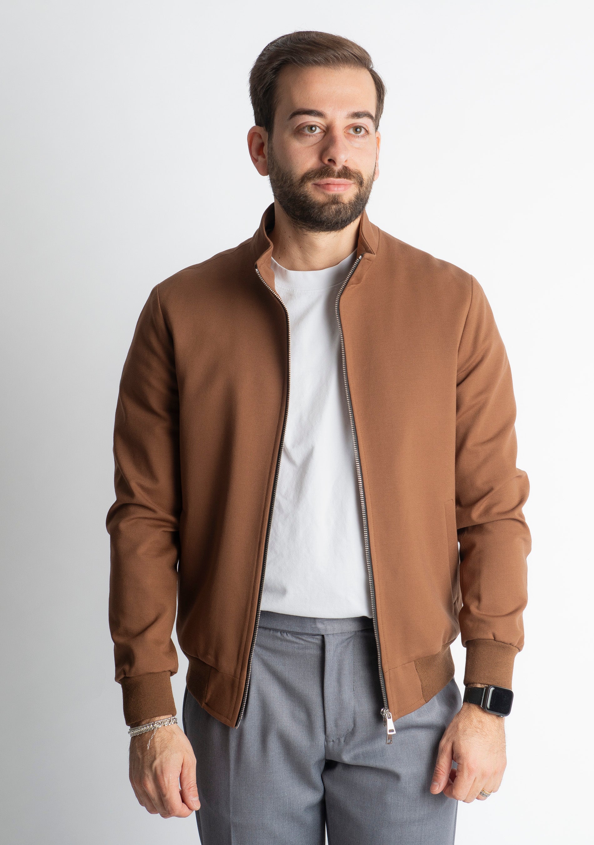 Giubbotto Doppio Cursore Punto Milano Cammello