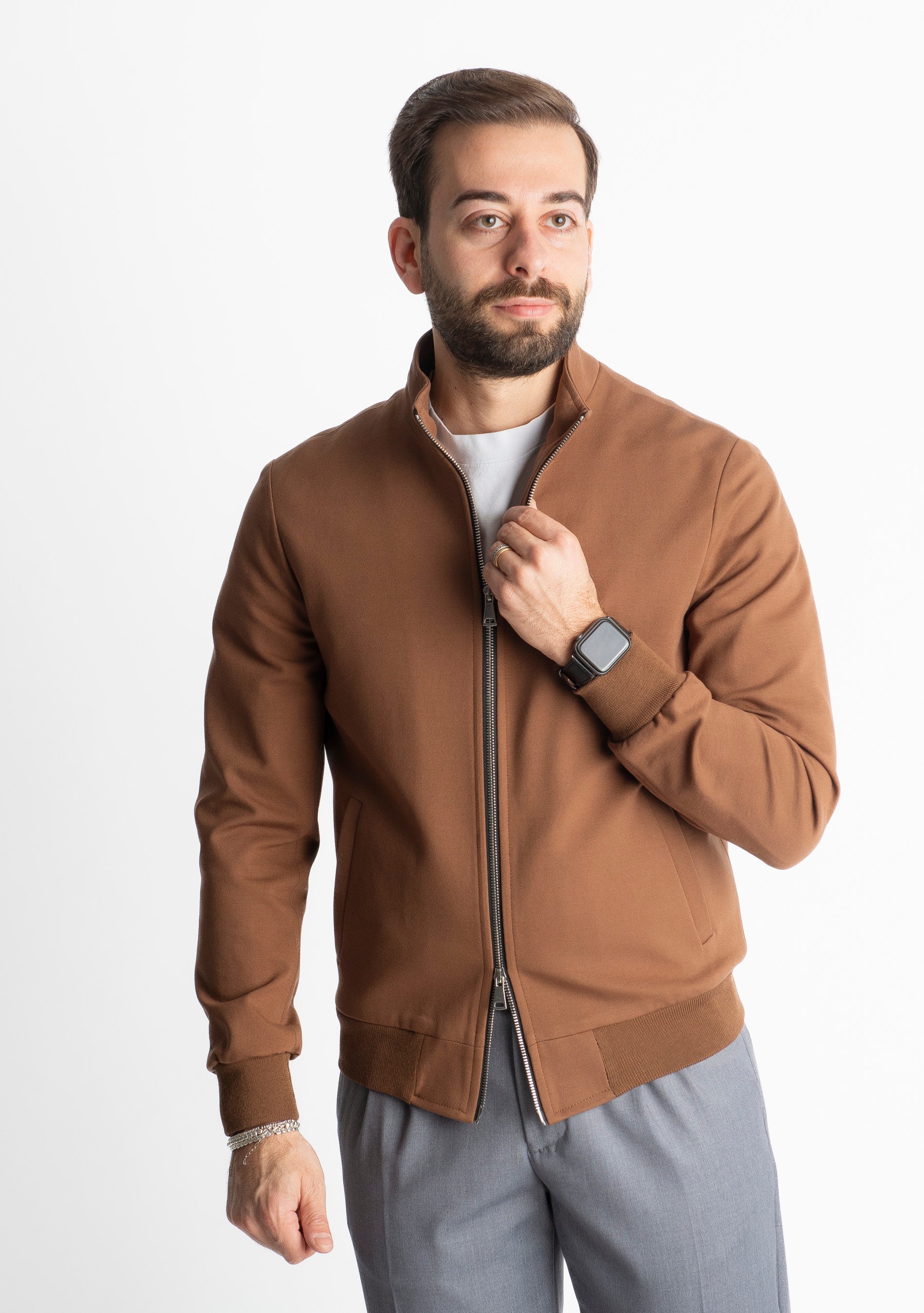 Giubbotto Doppio Cursore Punto Milano Cammello