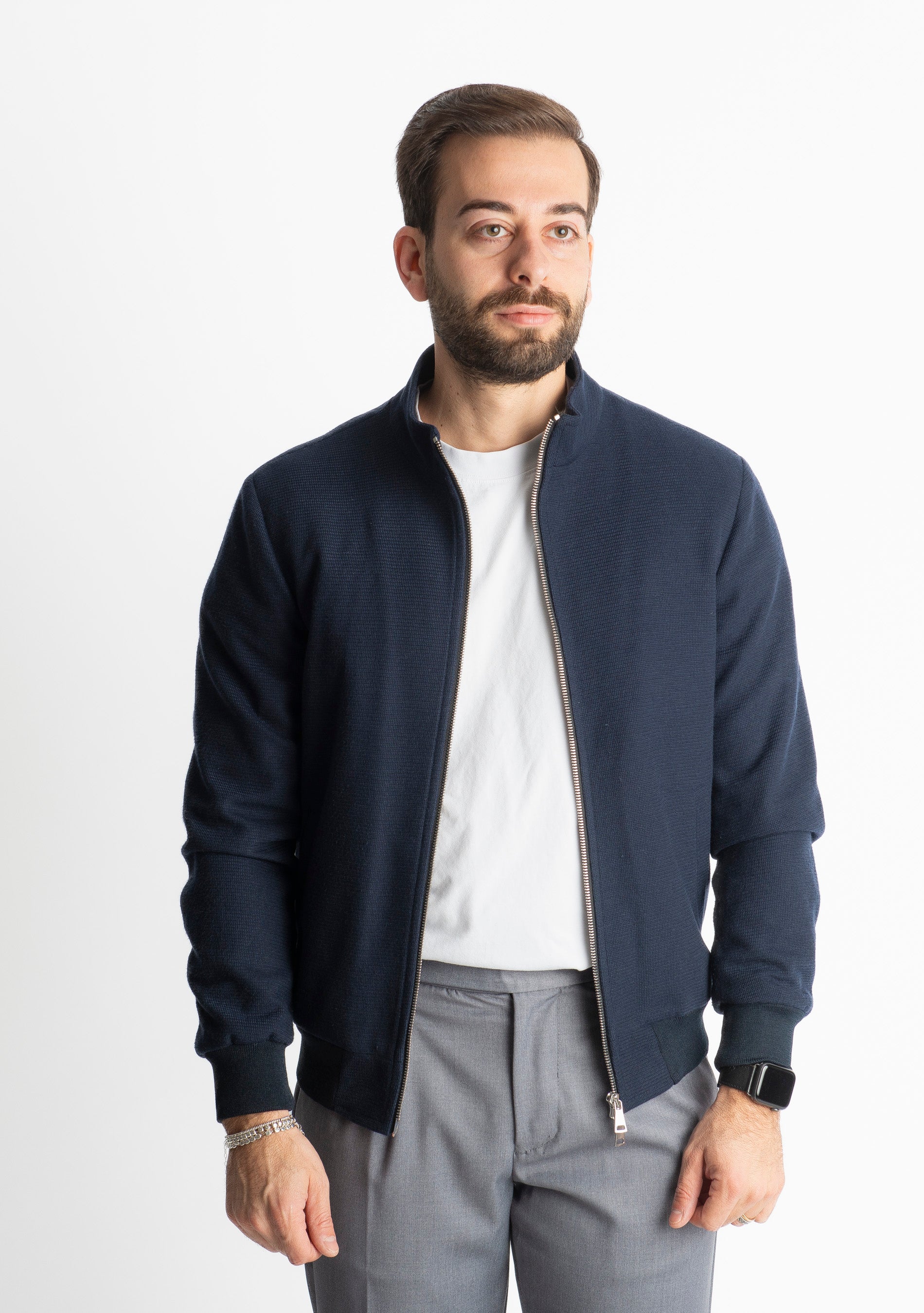 Giubbotto Doppio Cursore Grido Blu