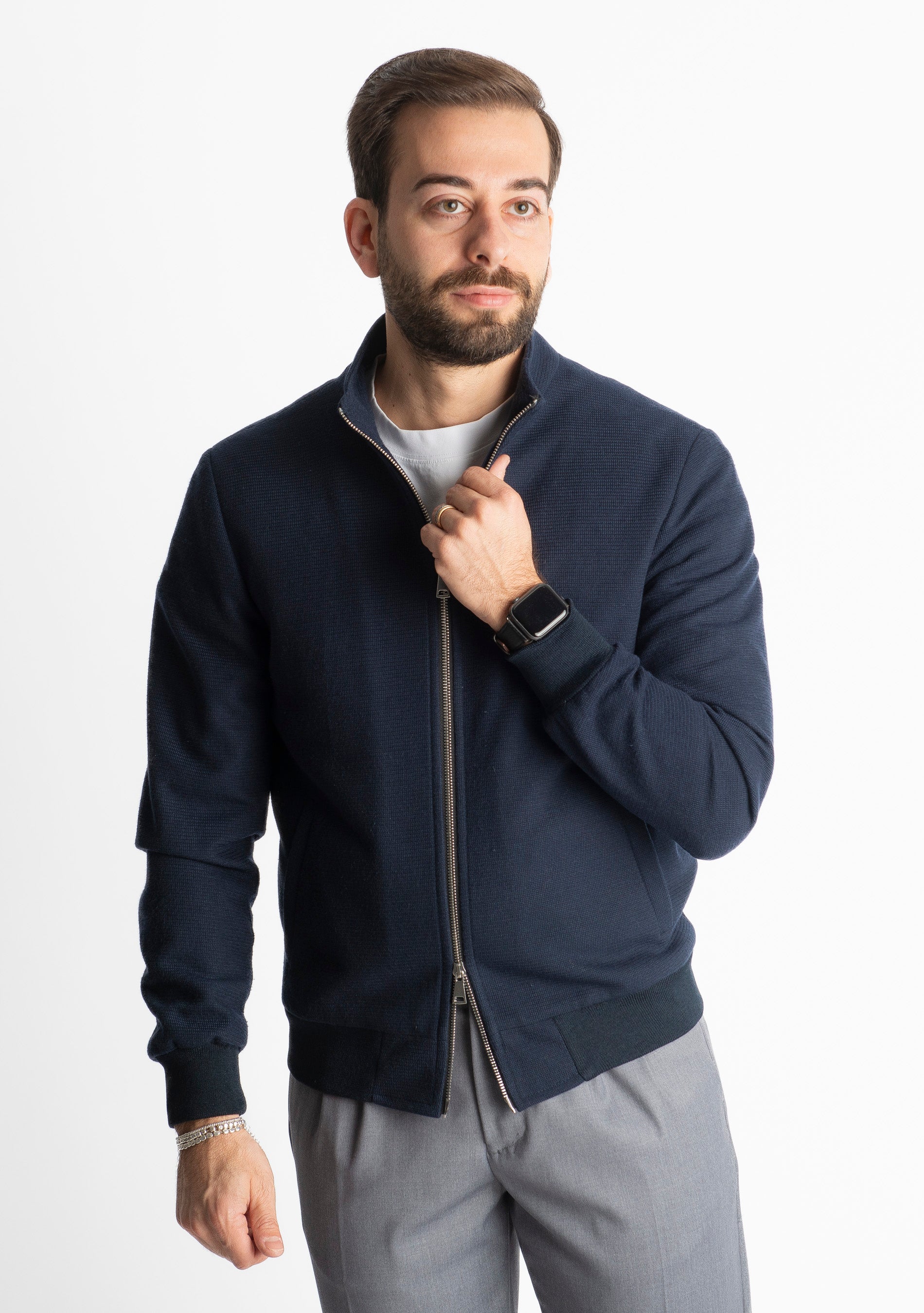 Giubbotto Doppio Cursore Grido Blu