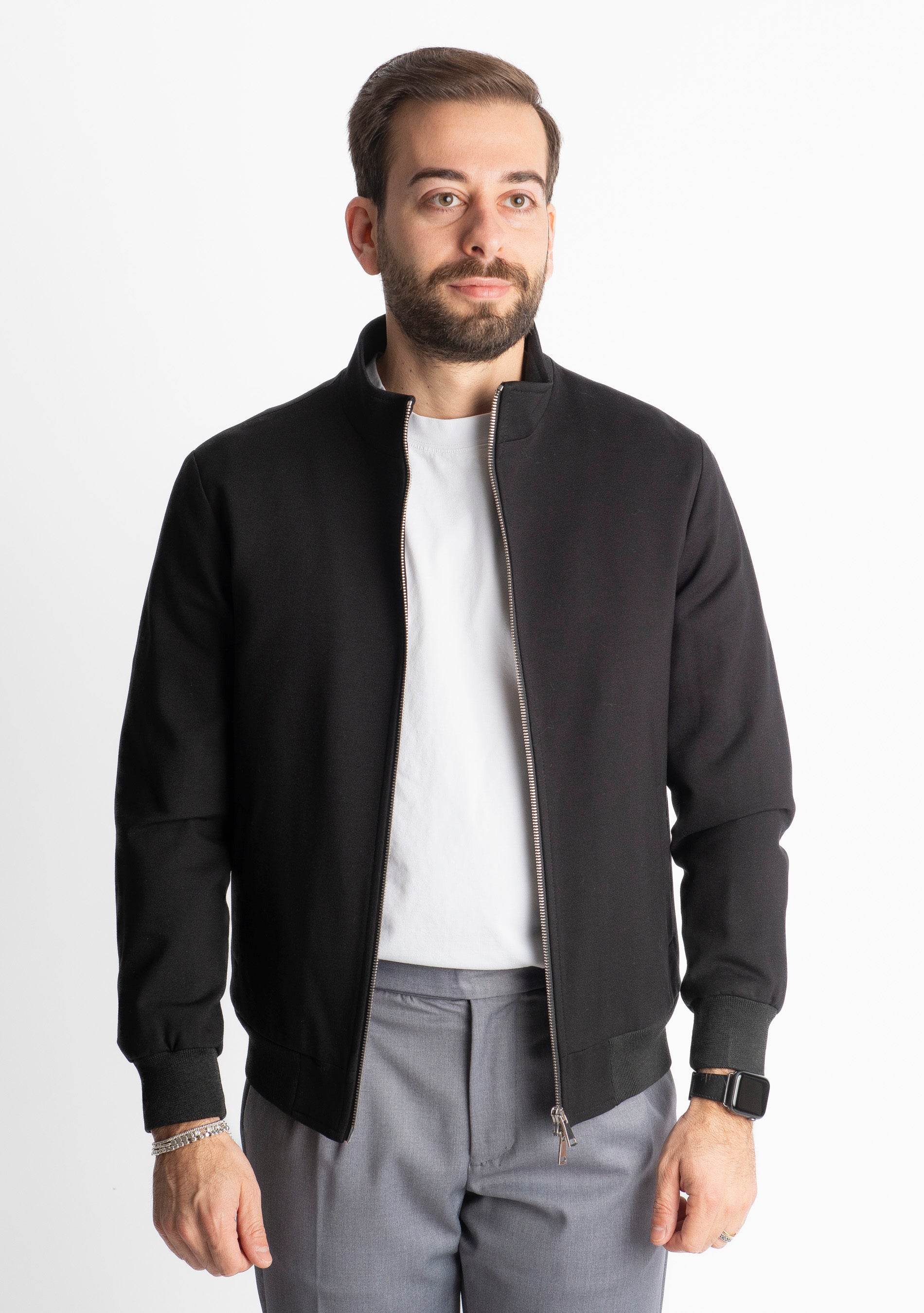 Giubbotto Doppio Cursore Punto Milano Nero