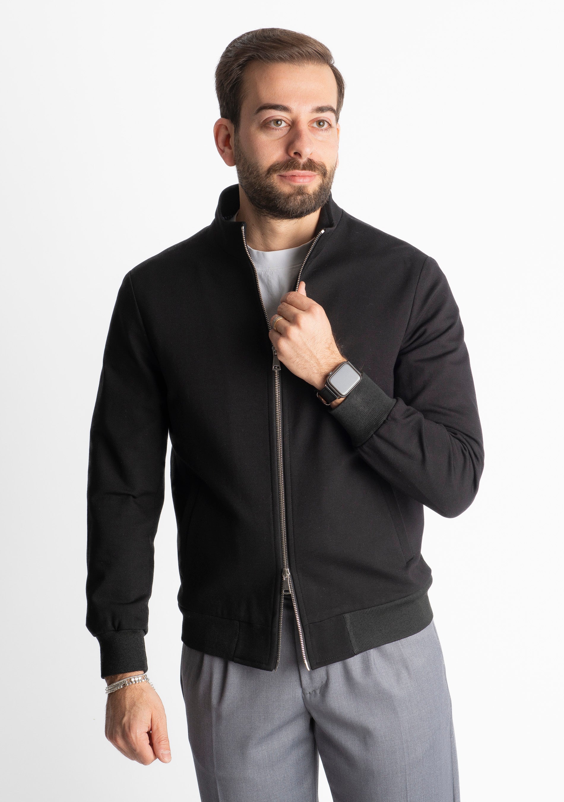 Giubbotto Doppio Cursore Punto Milano Nero