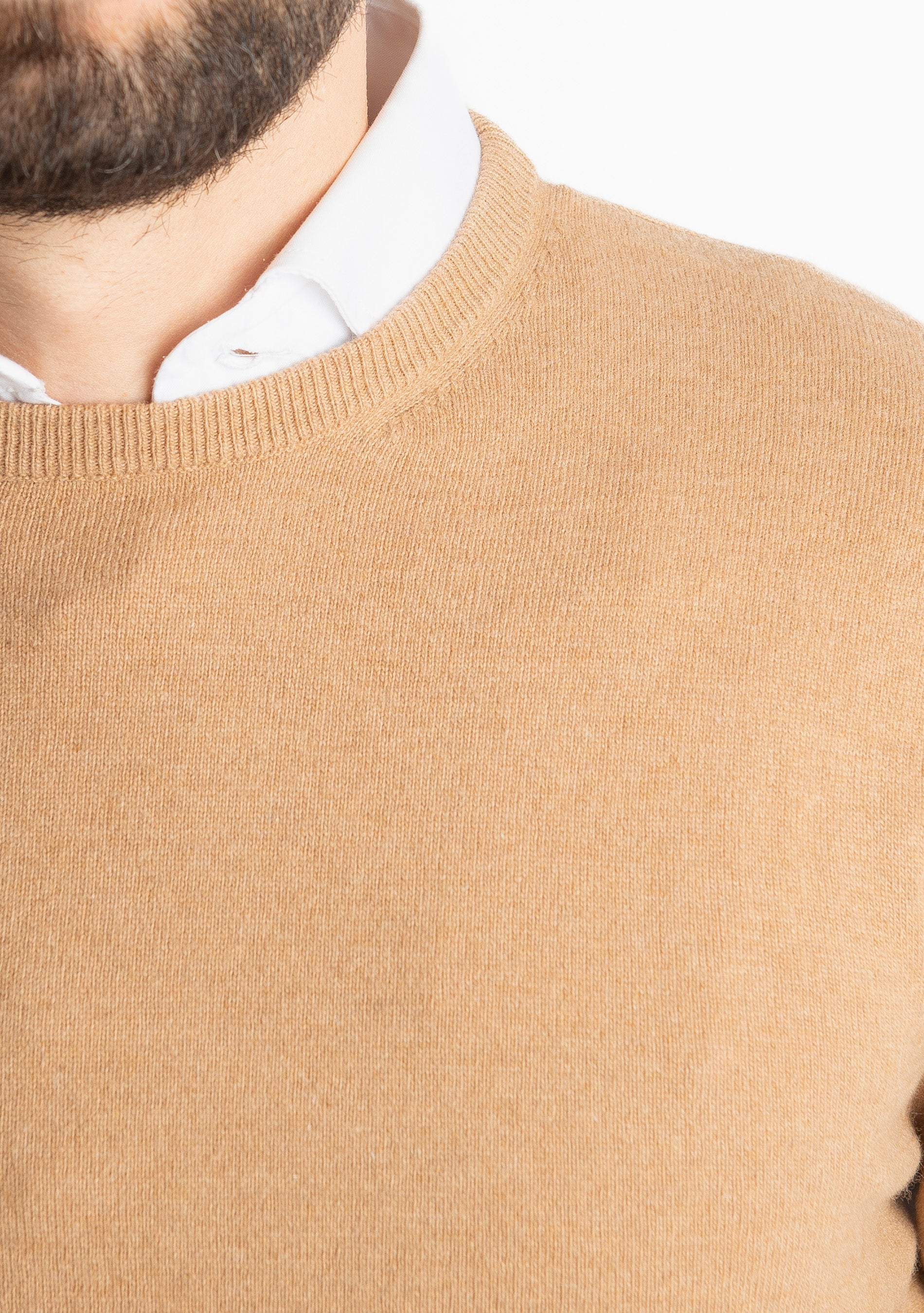 Maglioncino Misto Cashmere Cammello