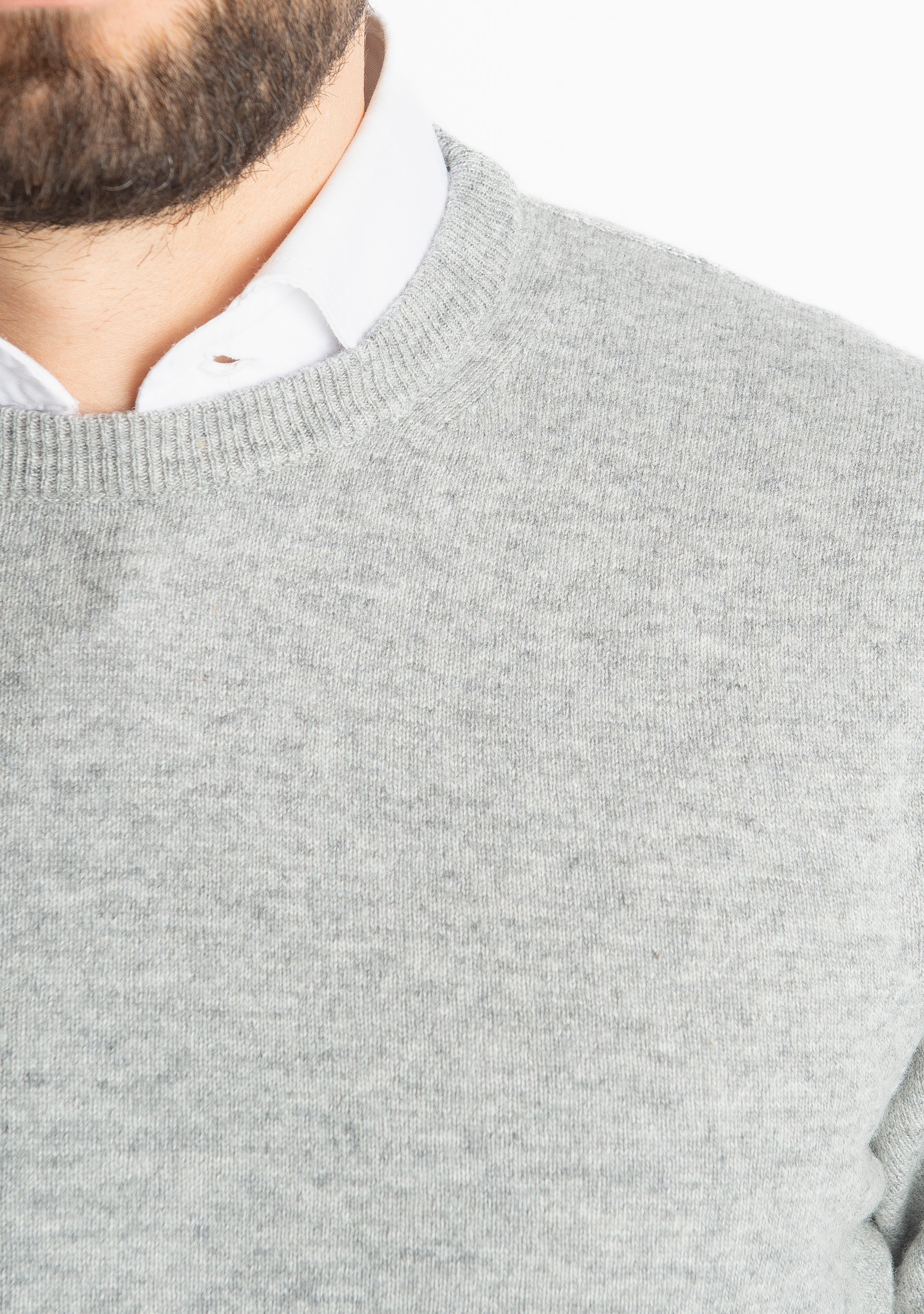 Maglioncino Misto Cashmere Grigio