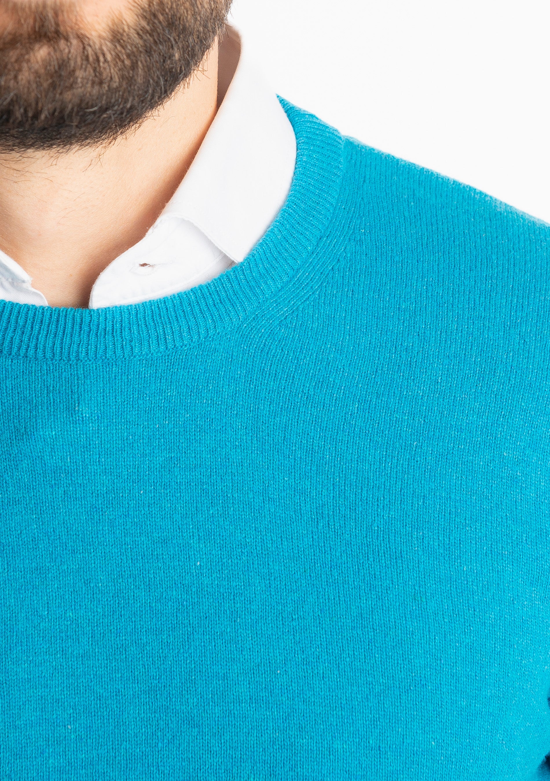 Maglioncino Misto Cashmere Ottanio