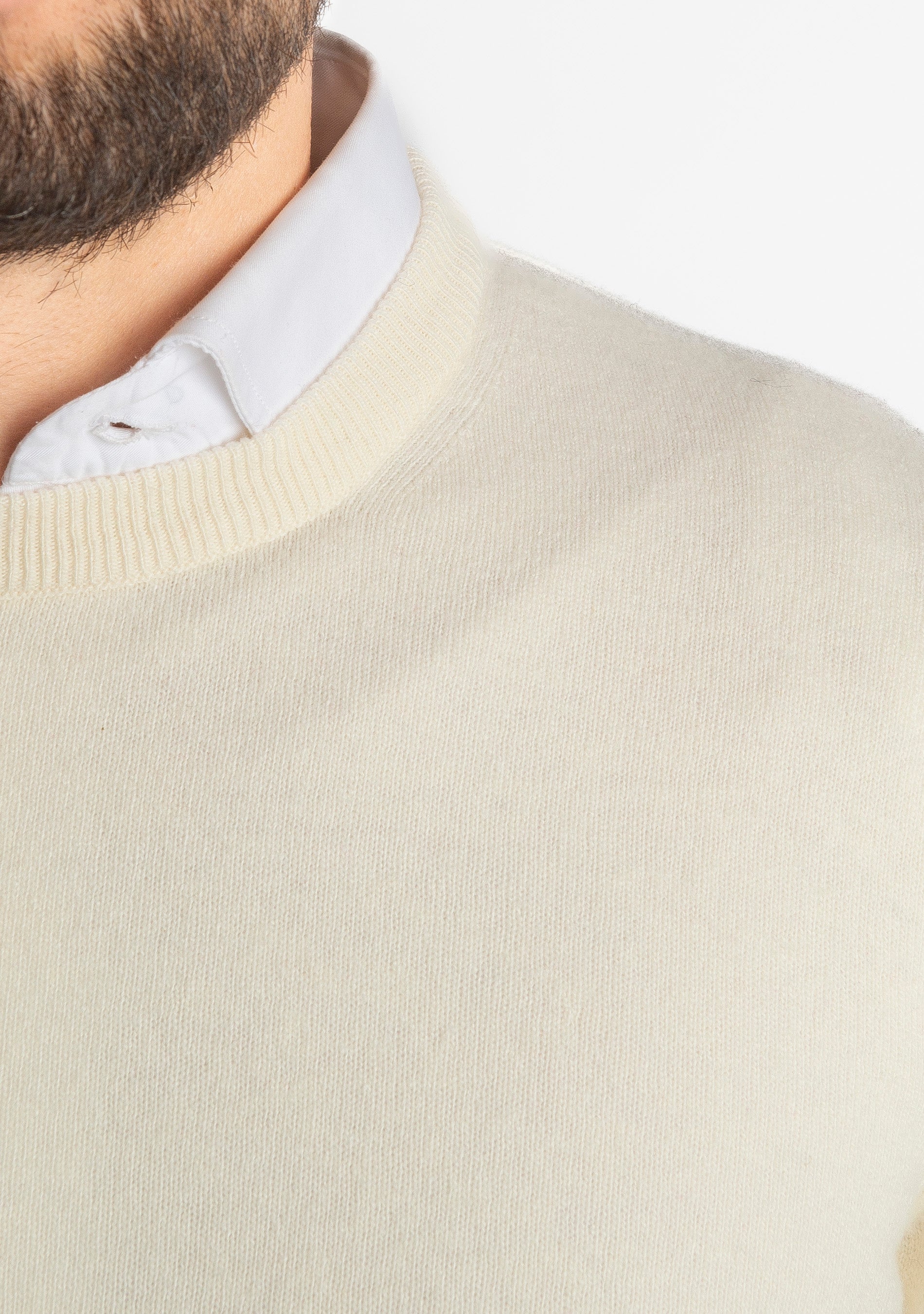 Maglioncino Misto Cashmere Panna