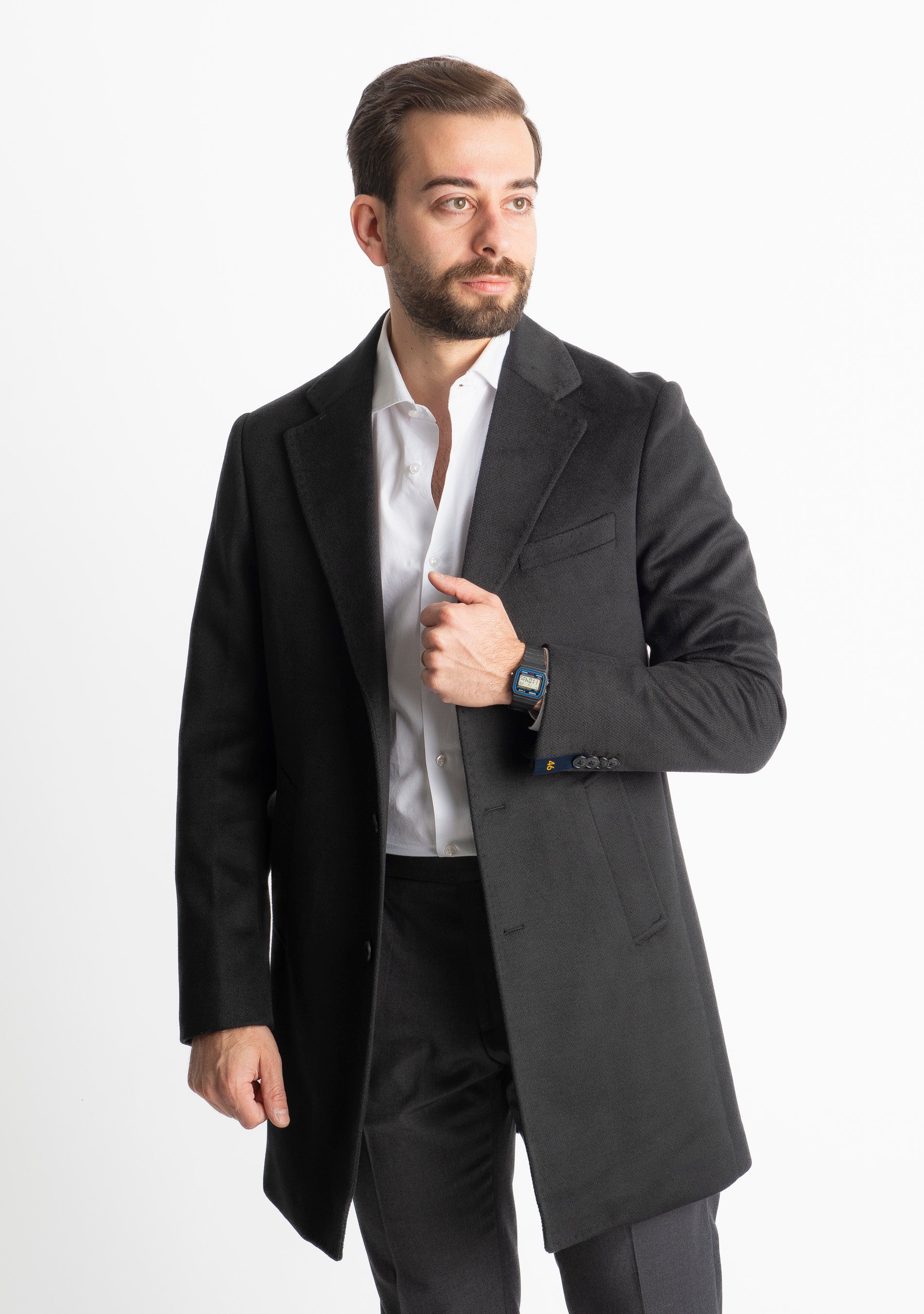 Cappotto Uomo DF04 Nero