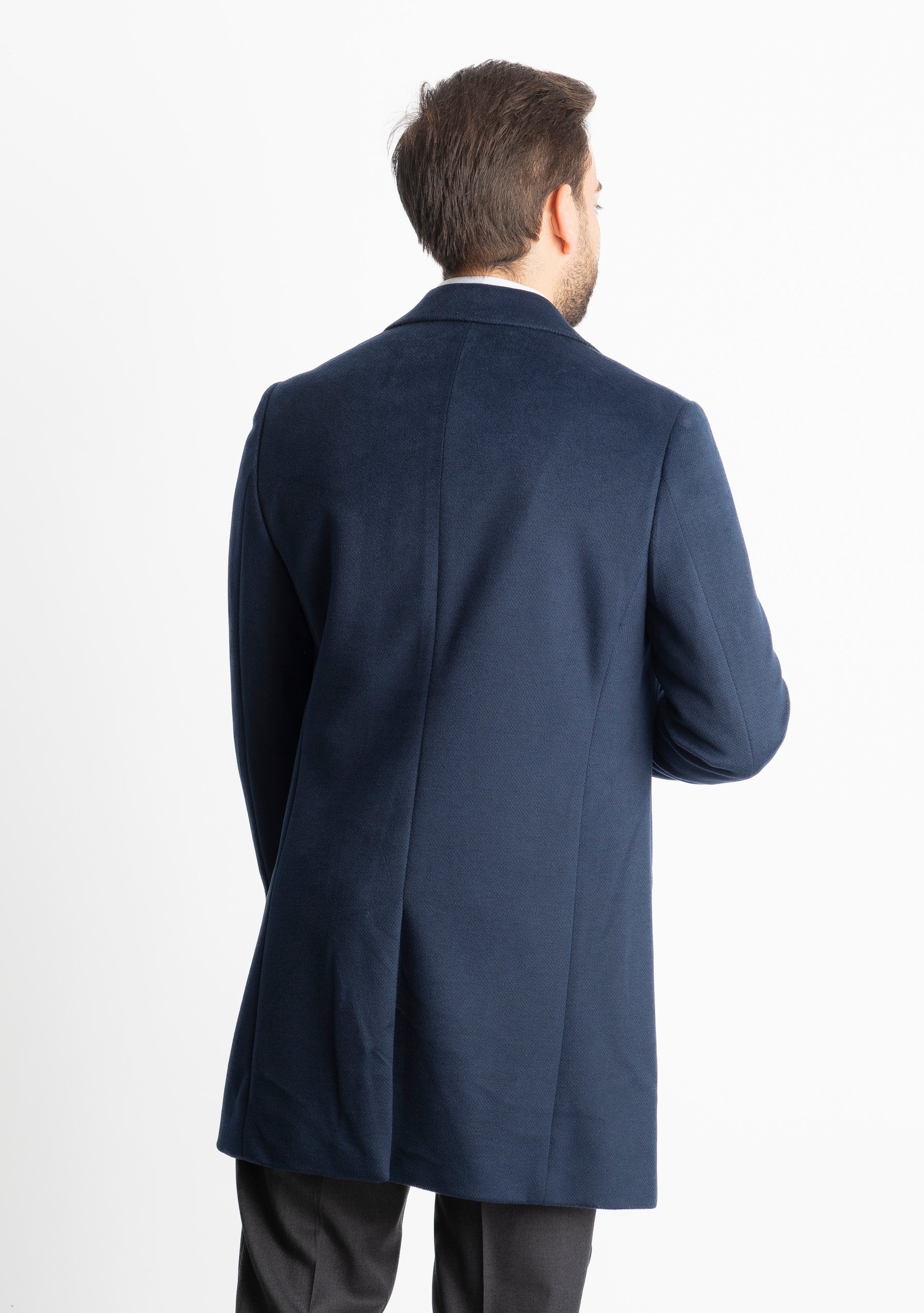 Cappotto Uomo DF04 Blu